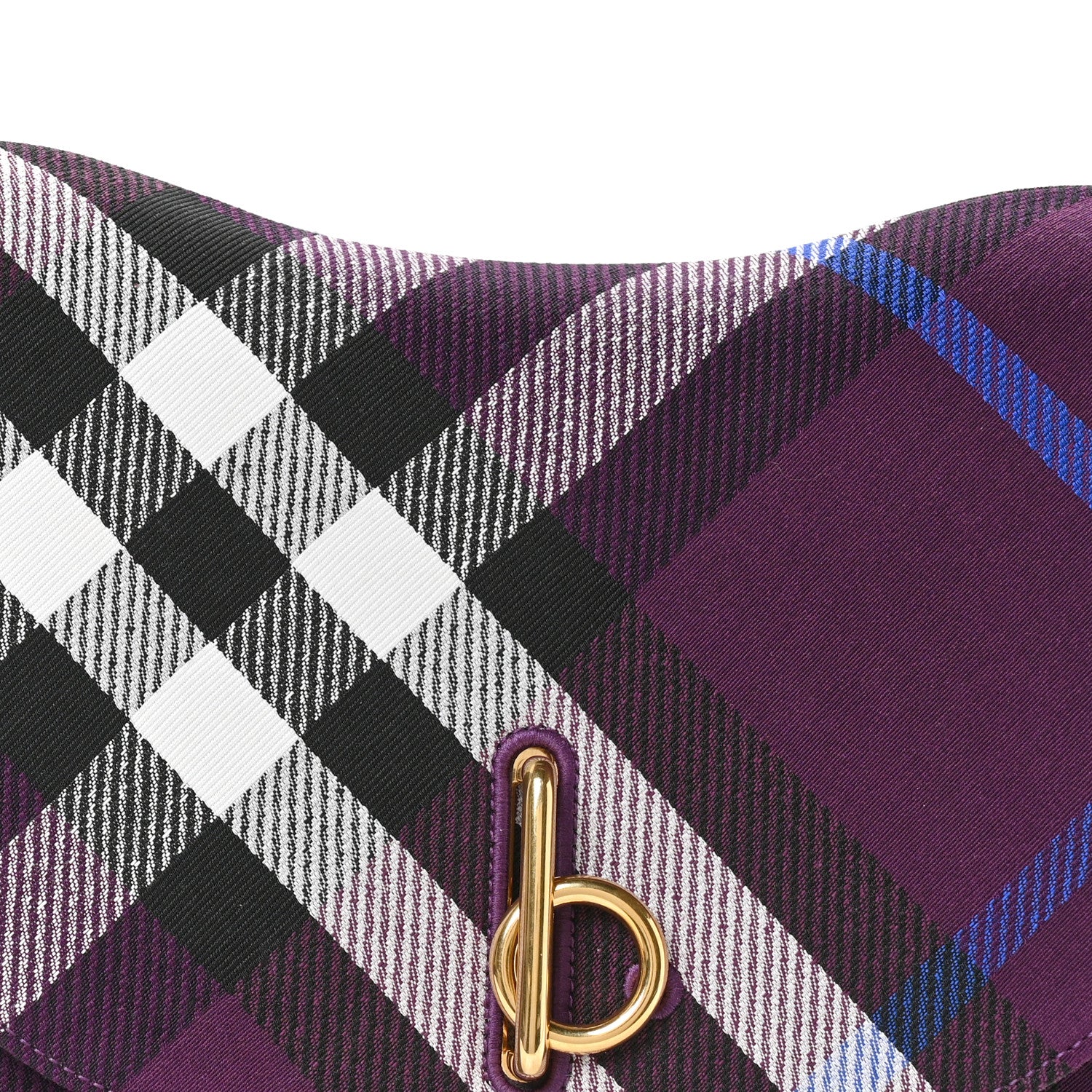 Jacquard Check Medium Rocking Horse Crossbody Pansy - Top Club