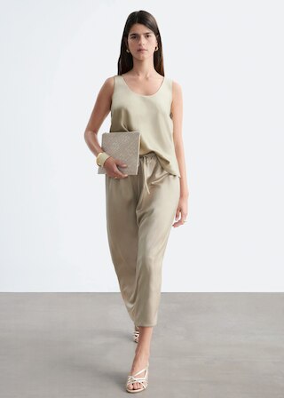 & Other Stories DRAWSTRING MIDI SKIRT