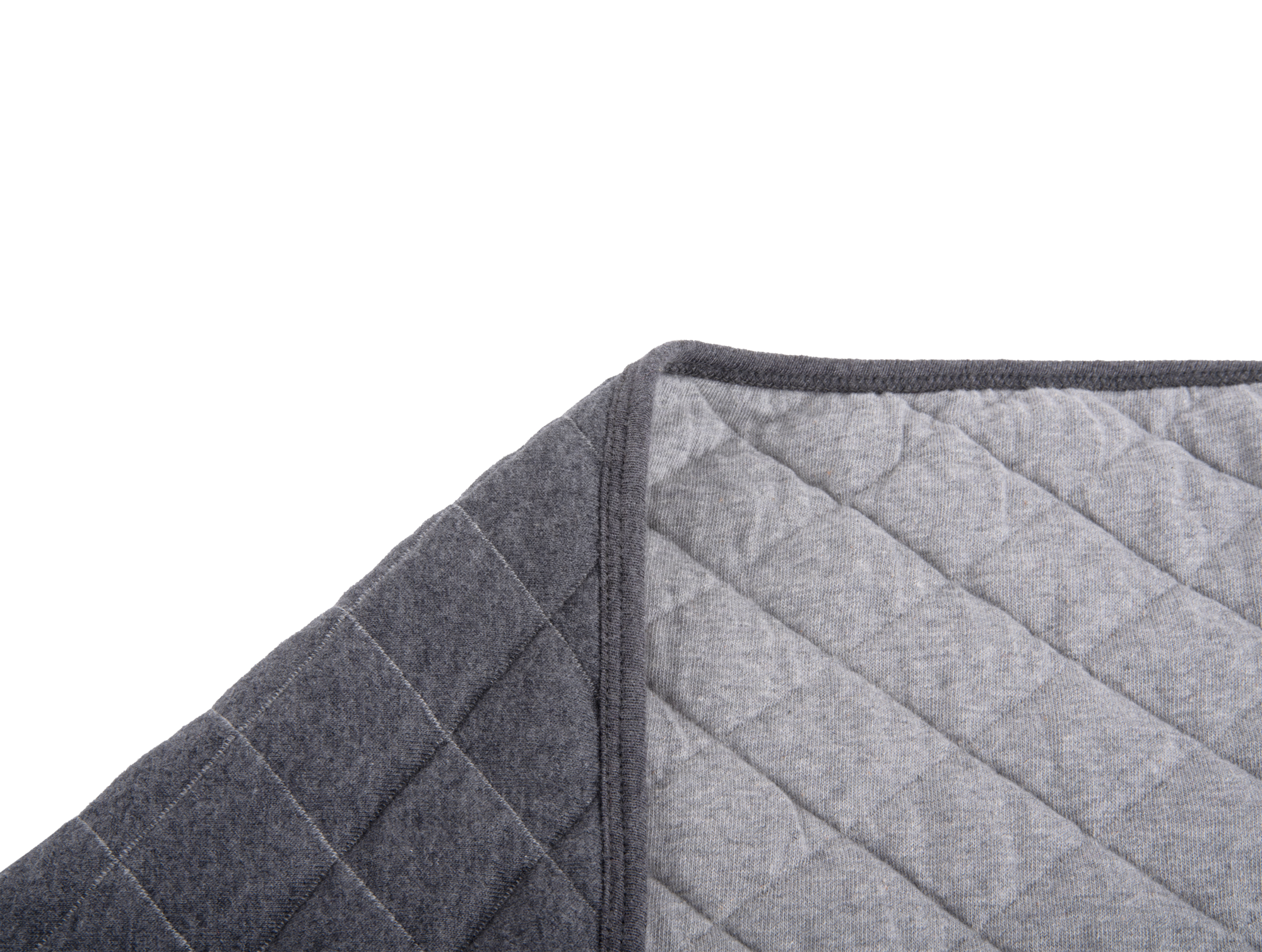 Throw Diamonds quilted cotton dark grey