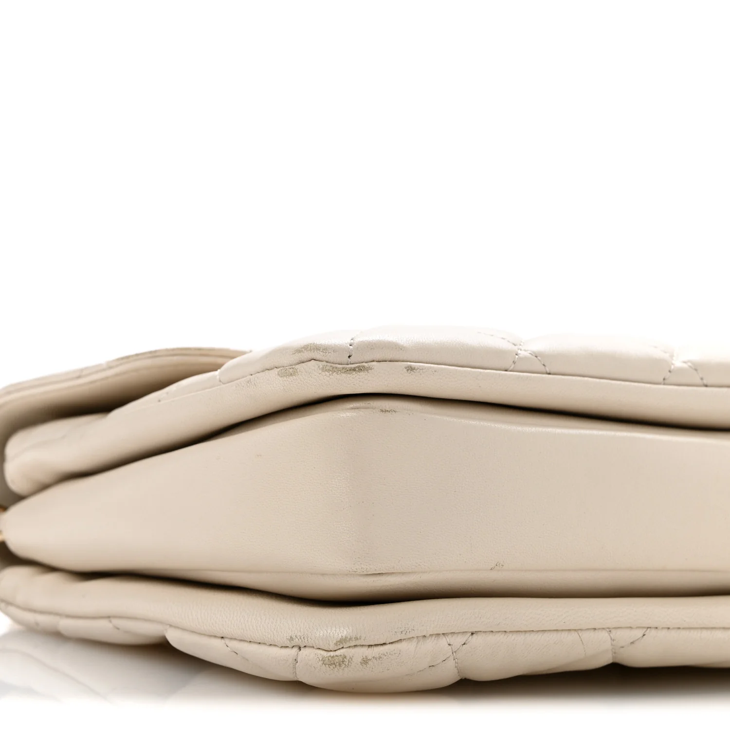 Lambskin Quilted Small Trendy CC Dual Handle Flap Bag White - Top Club