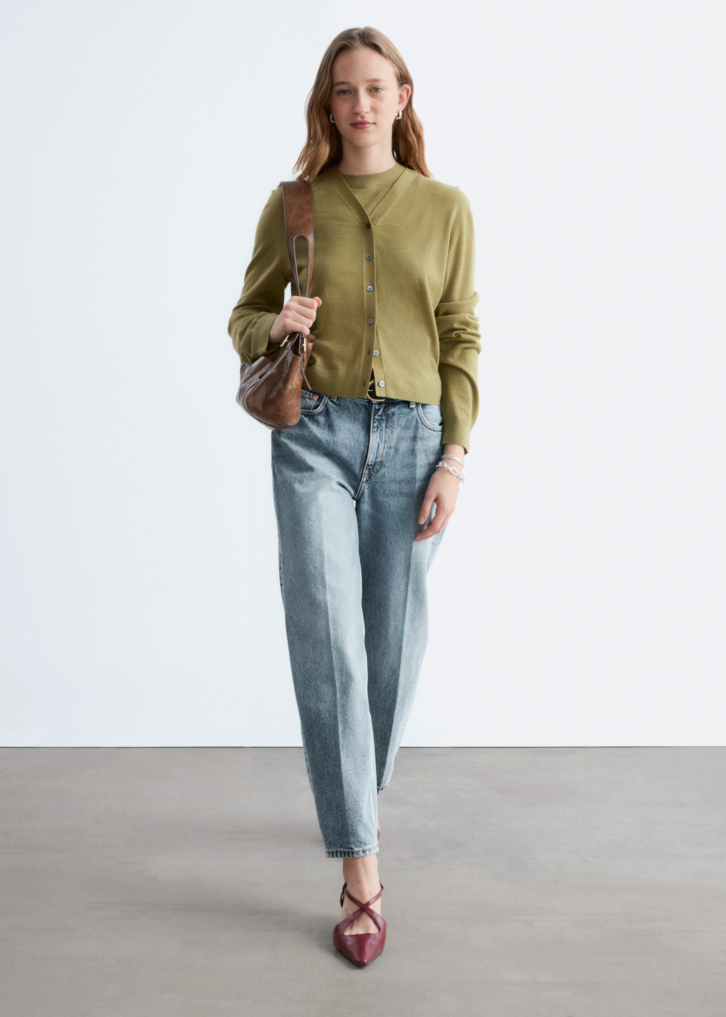 & Other Stories CROPPED CASHMERE CARDIGAN