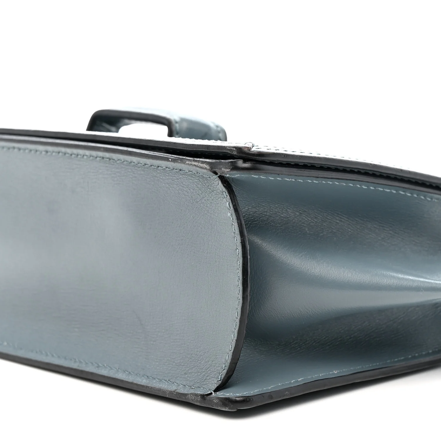 Calfskin Mini Barcelona Shoulder Bag Stone Blue - Top Club
