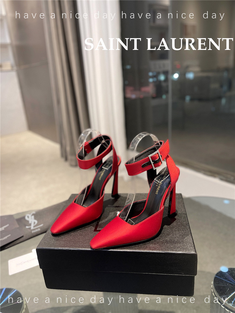 YSL FANNY crepe satin slingback pumps - Sneaker Replica Workshop