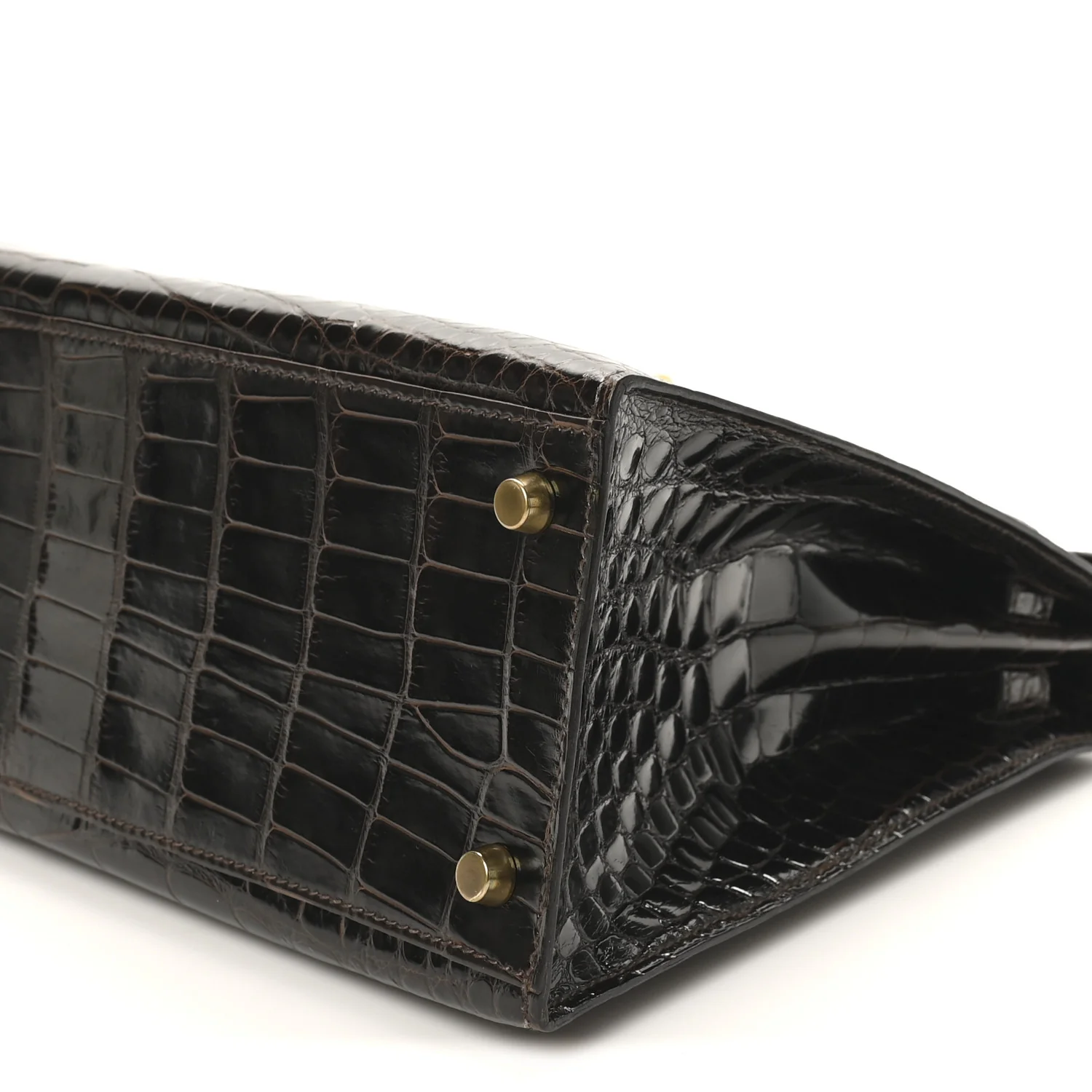 Shiny Alligator Kelly Sellier 32 Havane - Top Club