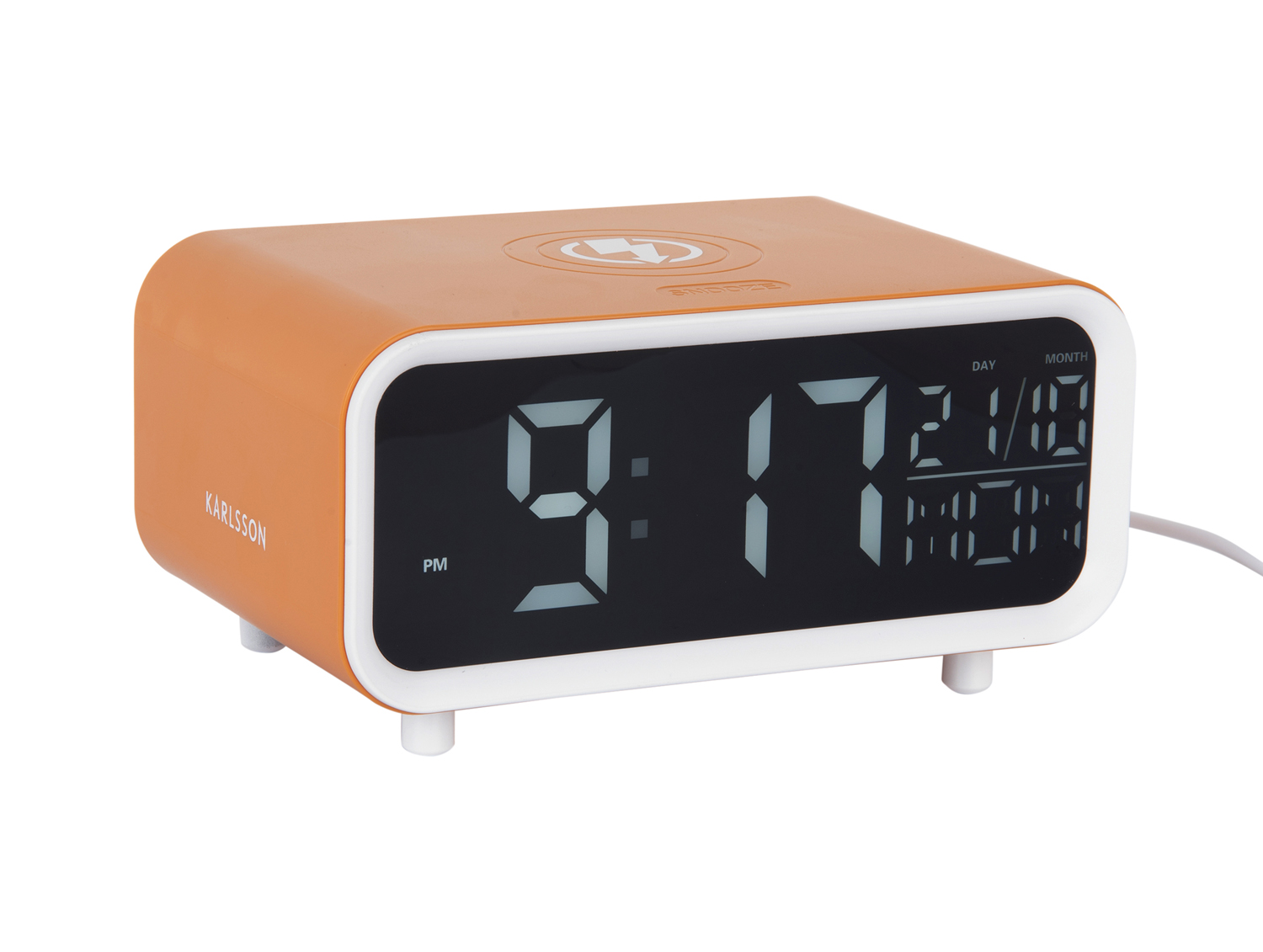 Wekker Chunky LED - Okergeel
