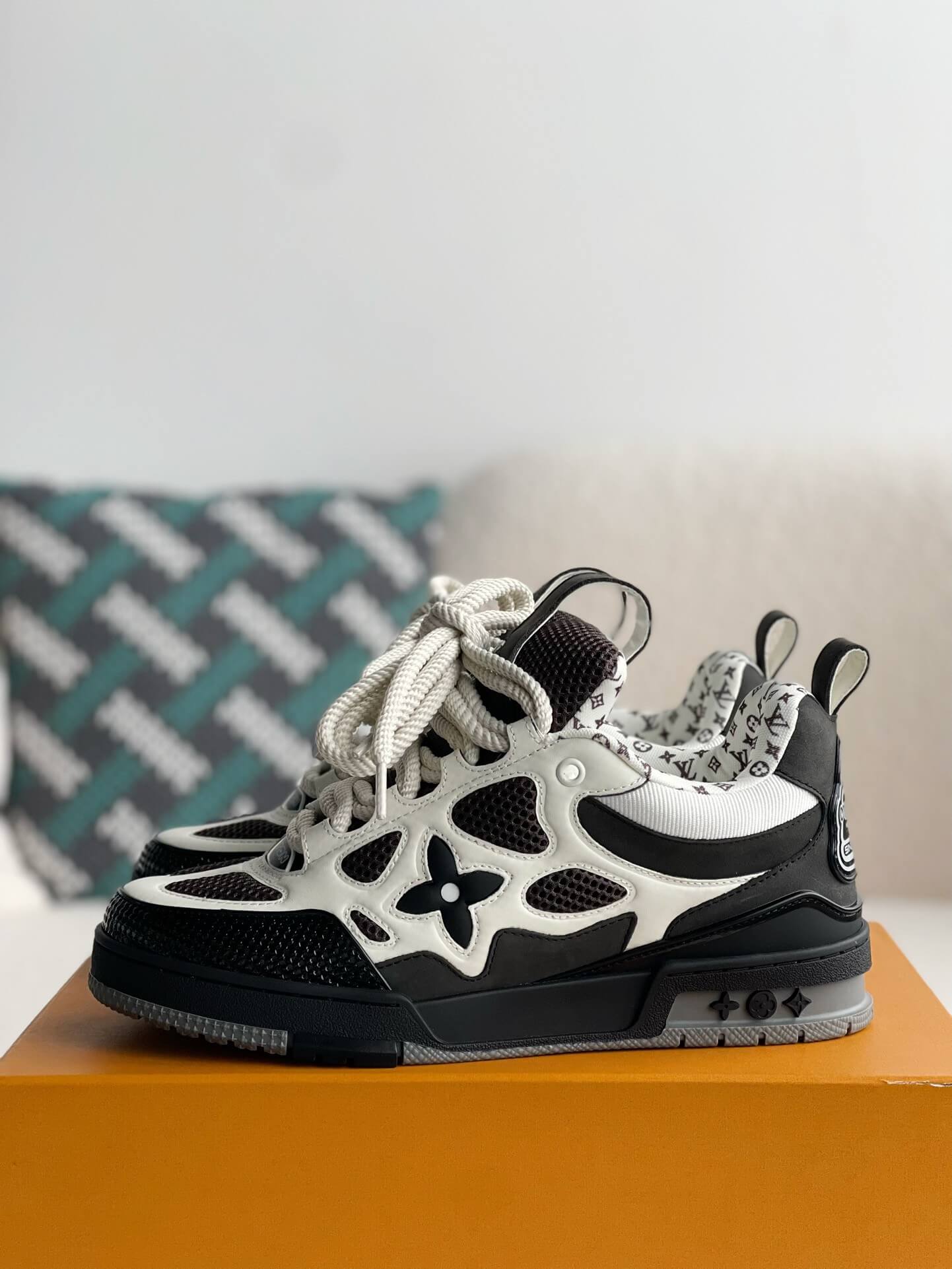 Louis Vuitton LV Skate Black White Sneaker - Sneaker Replica Workshop