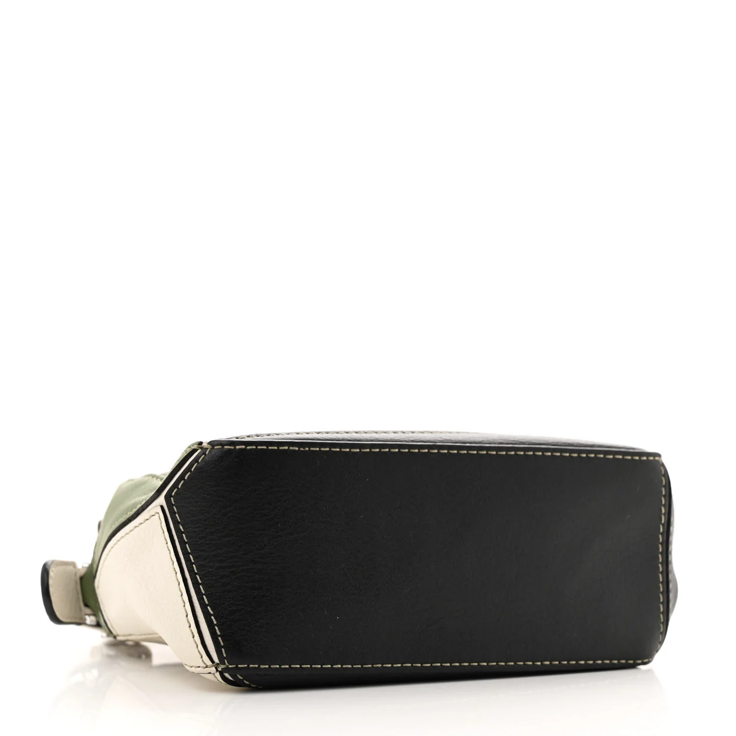 Calfskin Mini Puzzle Bag Soft White Rosemary - Top Club