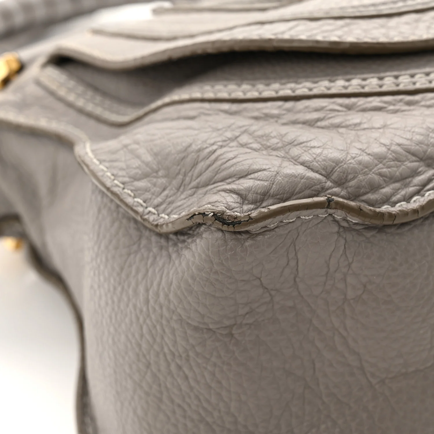 Calfskin Medium Marcie Satchel Cashmere Grey - Top Club