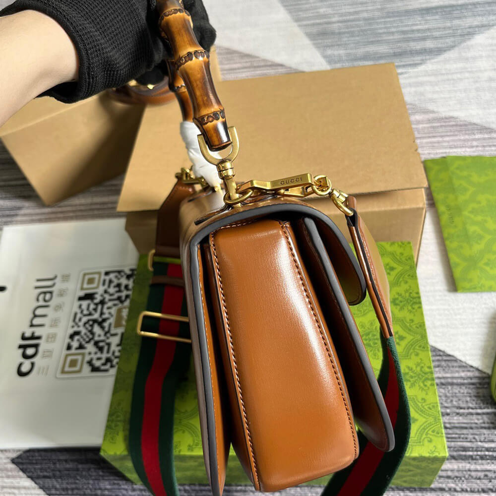 GUCCI BAMBOO 1947 MEDIUM TOP HANDLE BAG - Top Club
