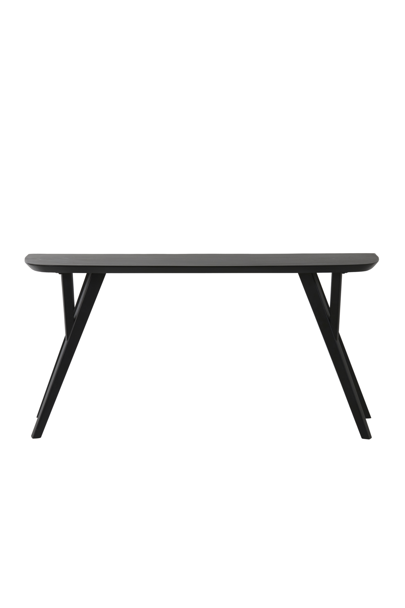 Console acacia wood matt black