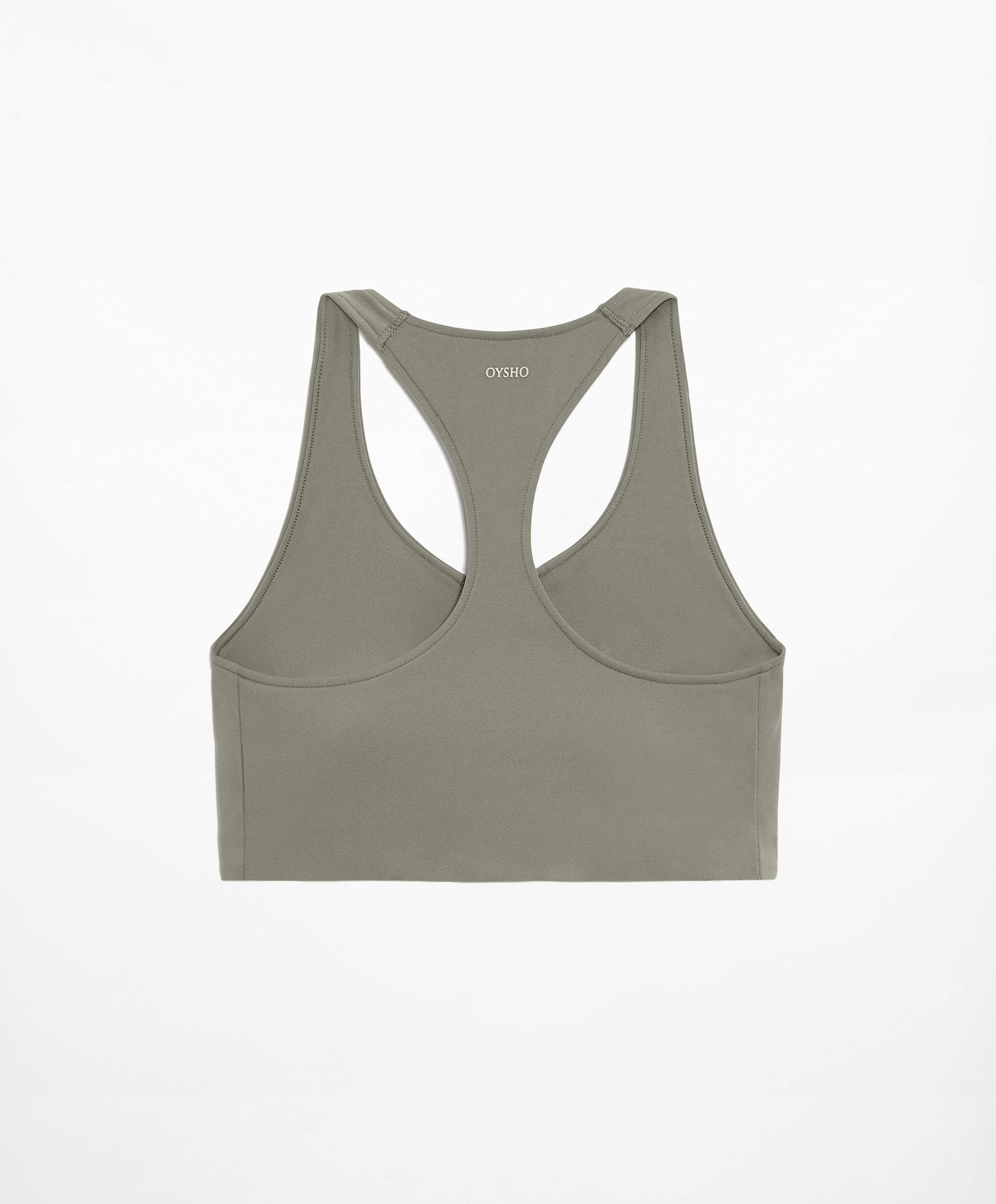 OYSHO Medium support compressive sports bra with trim