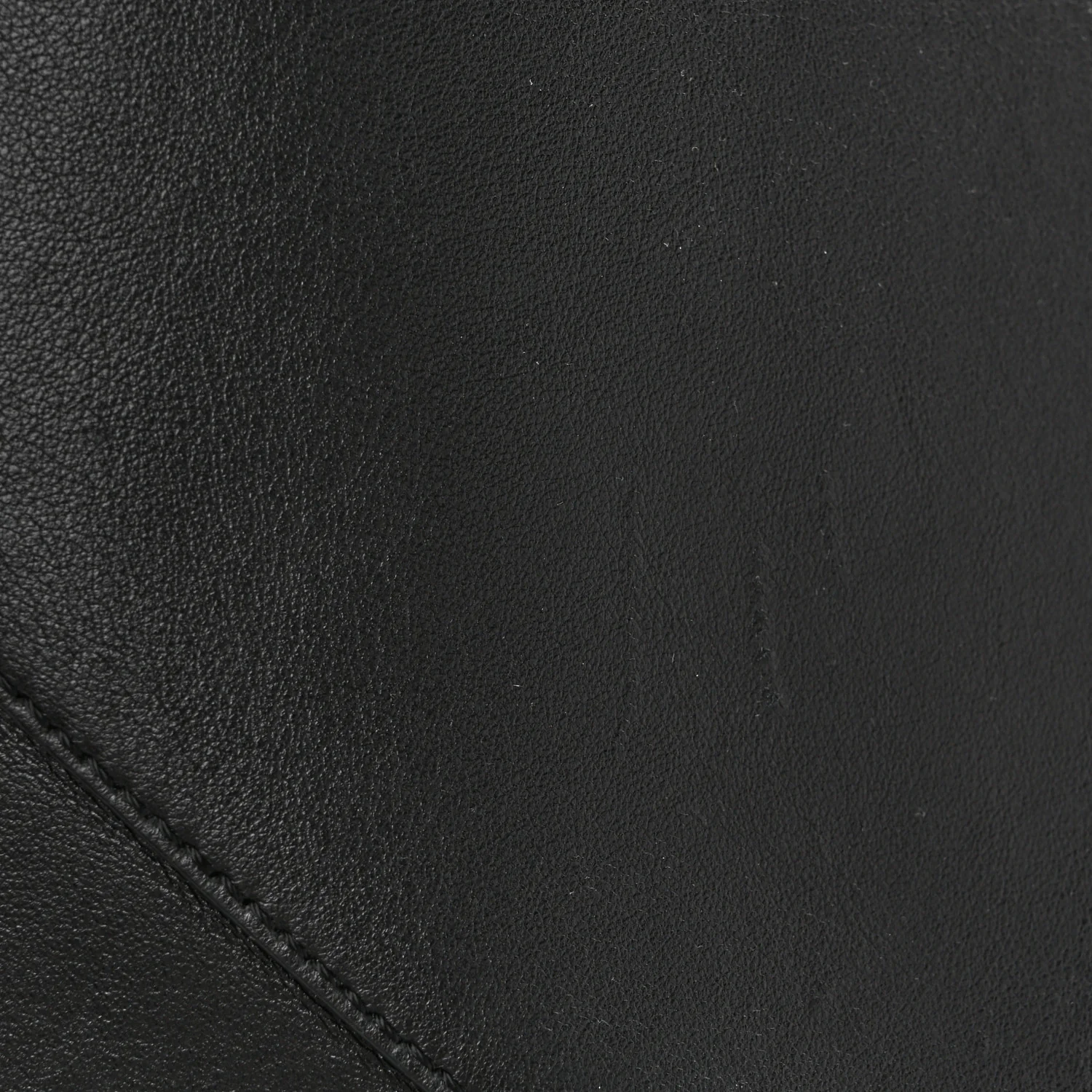 Shiny Calfskin Medium Puzzle Fold Tote Black - Top Club
