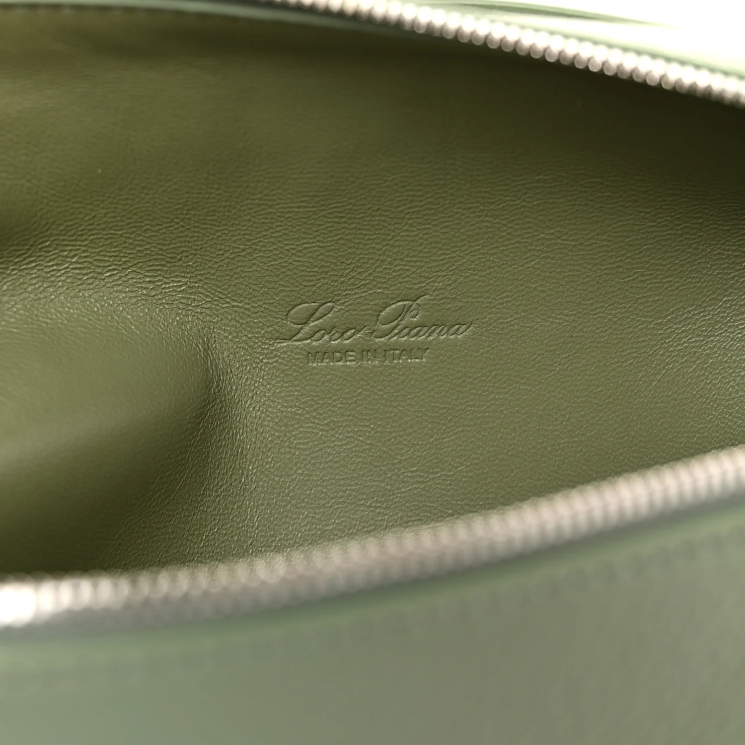 Grained Calfskin L19 Extra Pocket Pouch Sage Brush Leaves - Top Club