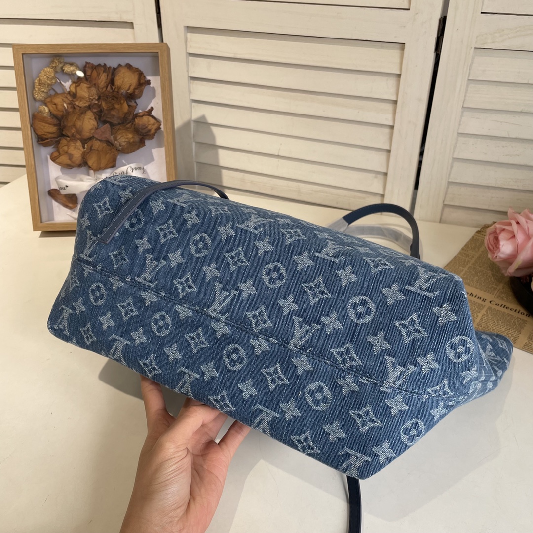 Louis new arrival denim neverfull bag size: 46*28*15 cm - Top Club