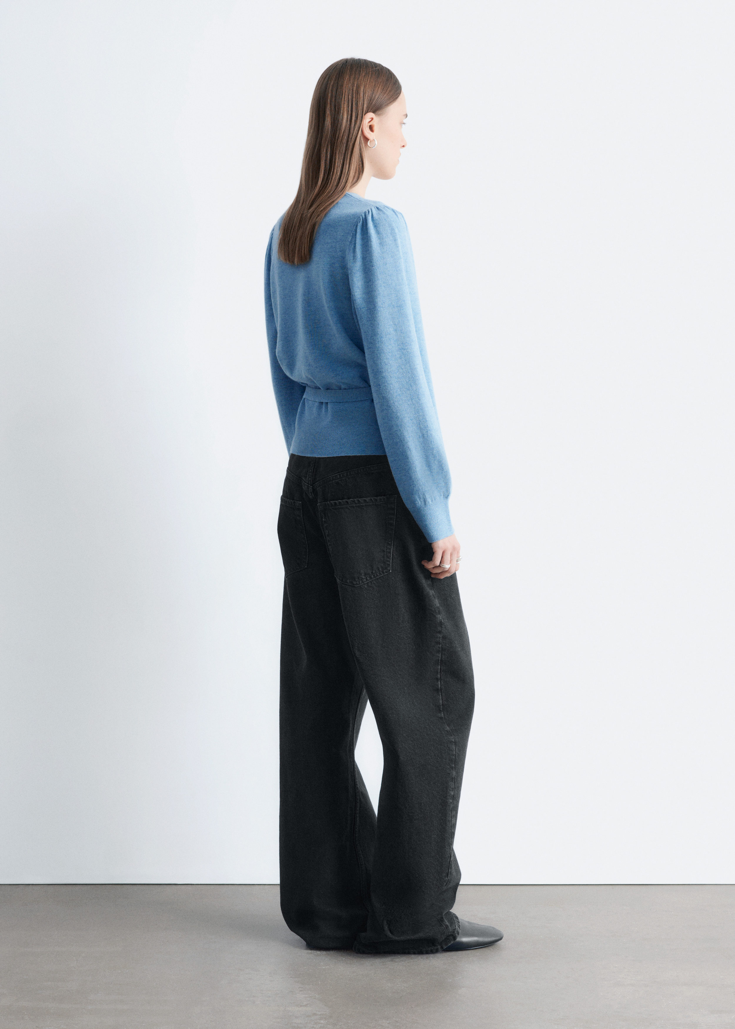 & Other Stories MERINO WOOL WRAP CARDIGAN