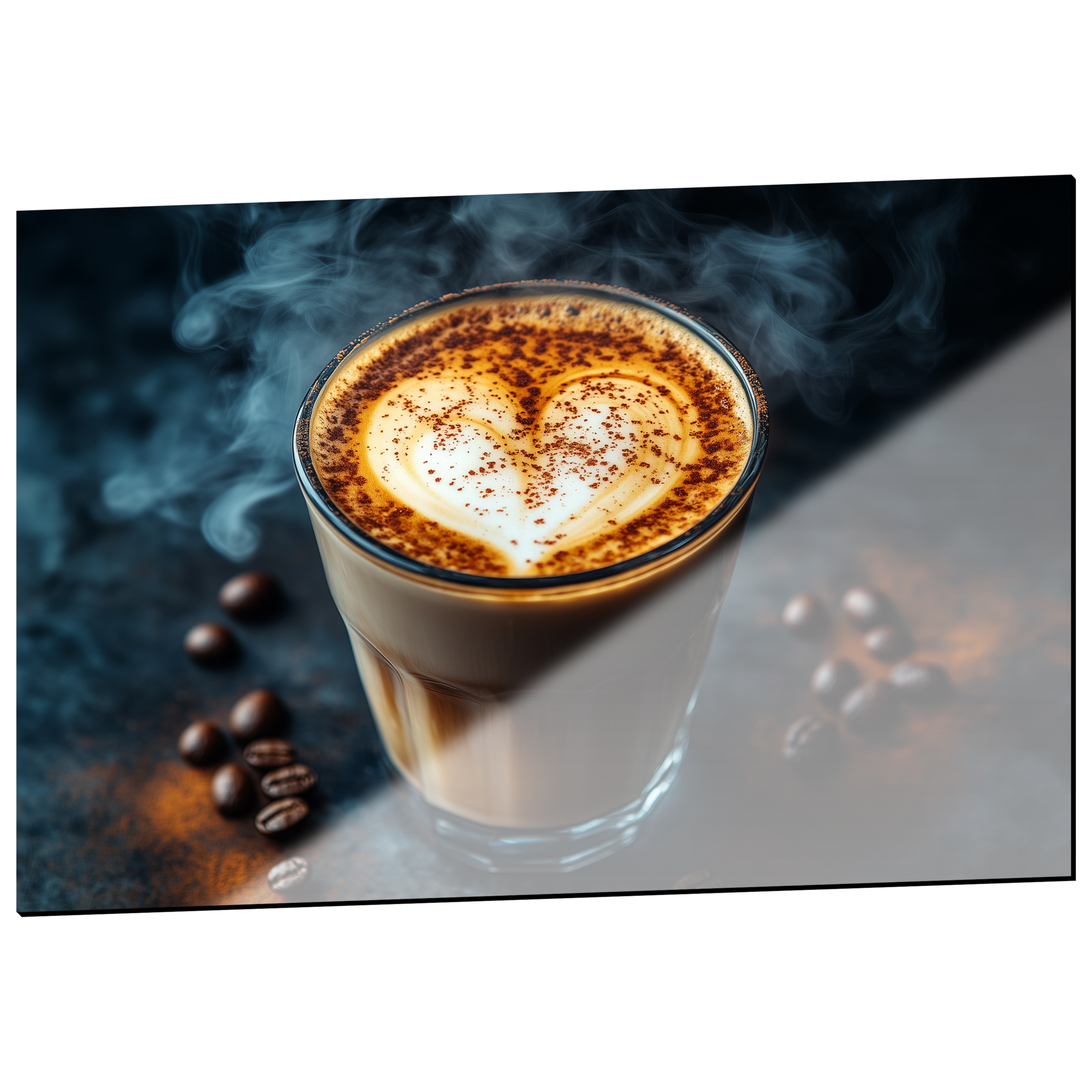 Dibond schilderij 'Coffee Love' 120x80 cm
