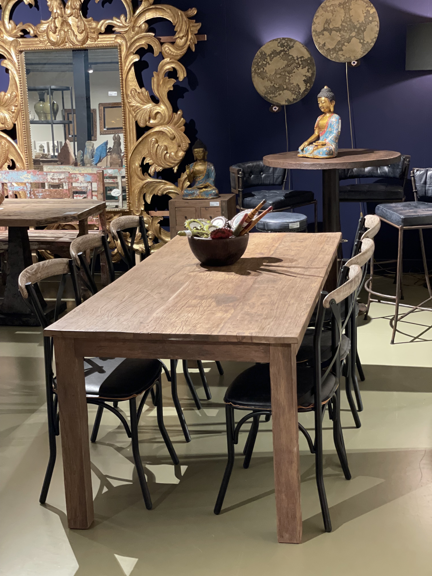 X0203873 eettafel Teak Uniek 190