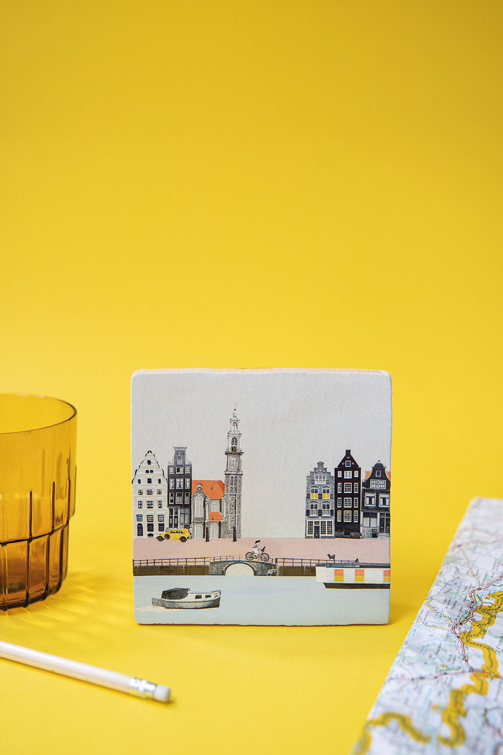 Wandtegel Struinen door Amsterdam S