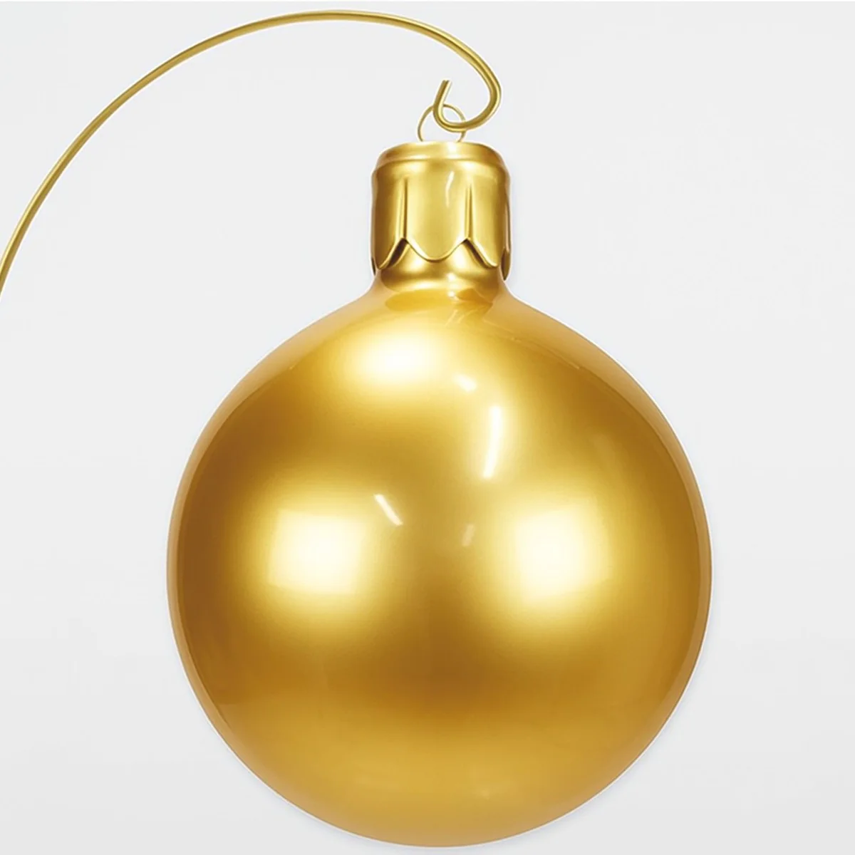 XXL decorative Christmas tree ball gold H. 90 cm - Christmas decoration