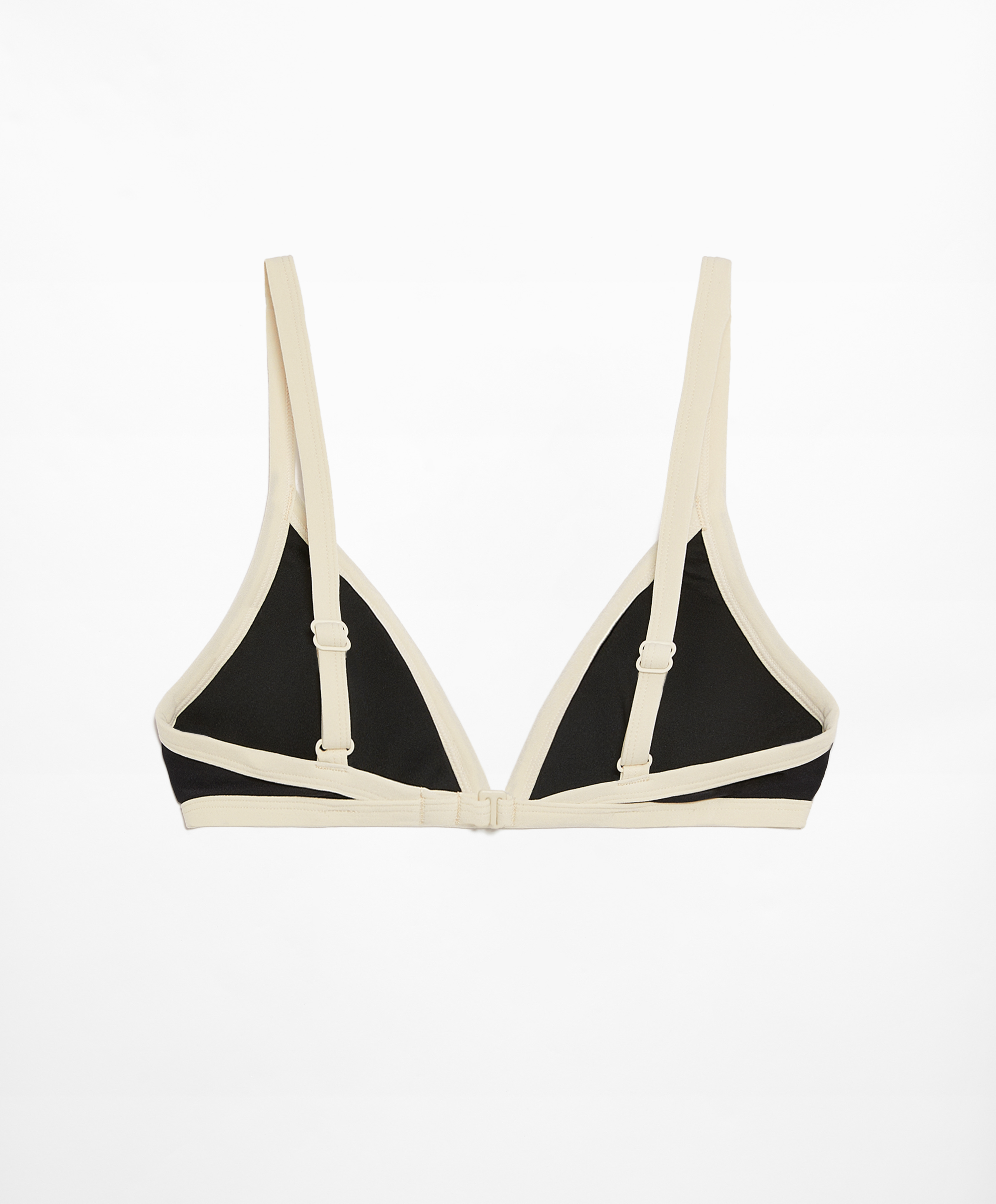 OYSHO Contrast trim triangle bikini top