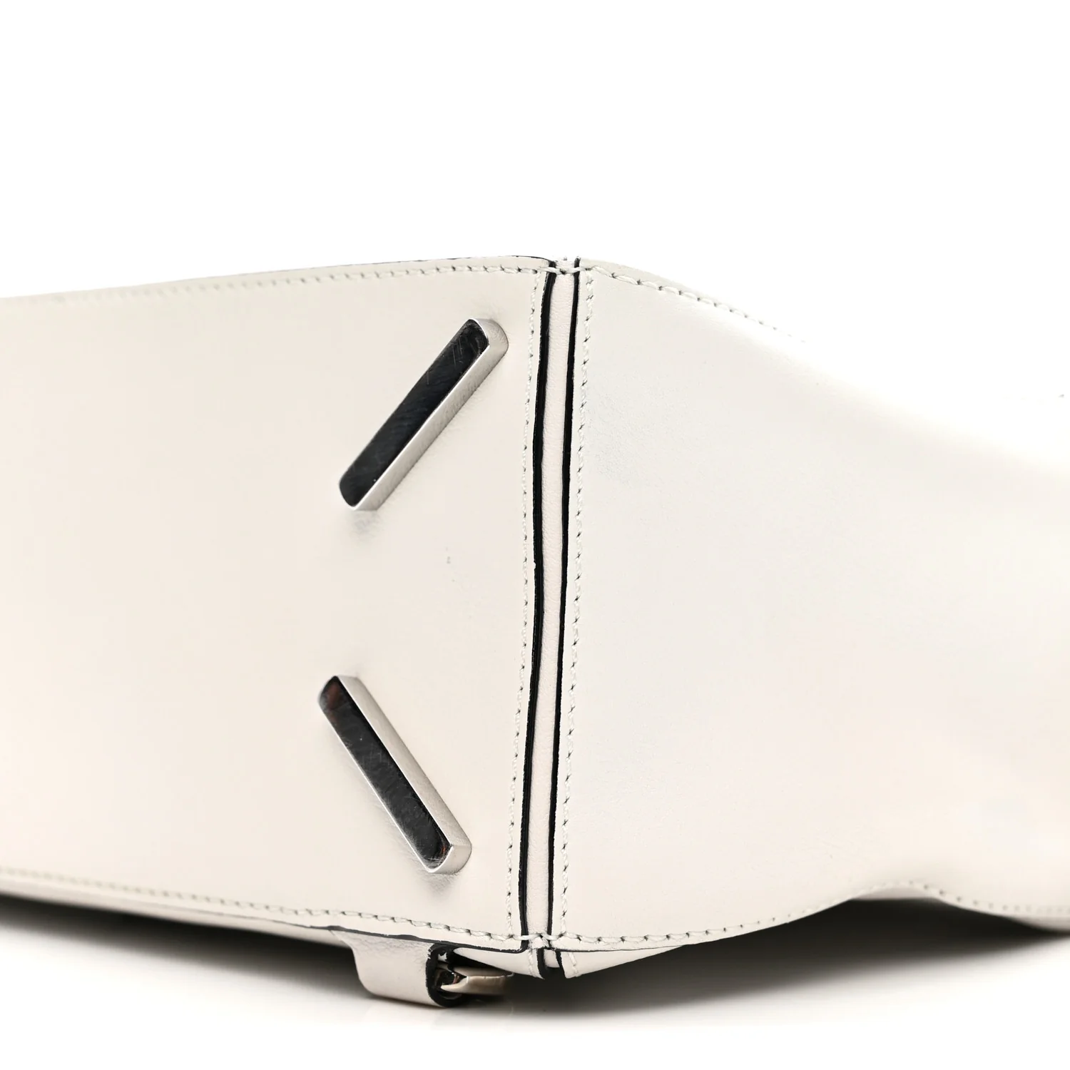 Calfskin Small Puzzle Bag White - Top Club