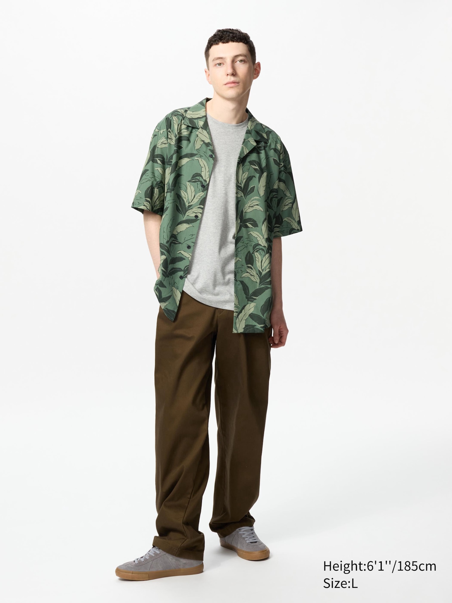 Modal Cotton Open Collar Short Sleeve Shirt