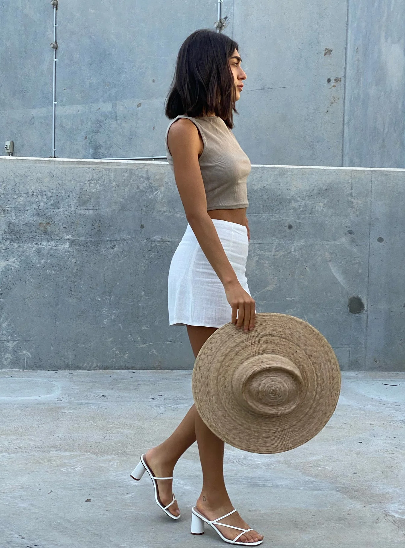 Selby Mini Skirt White