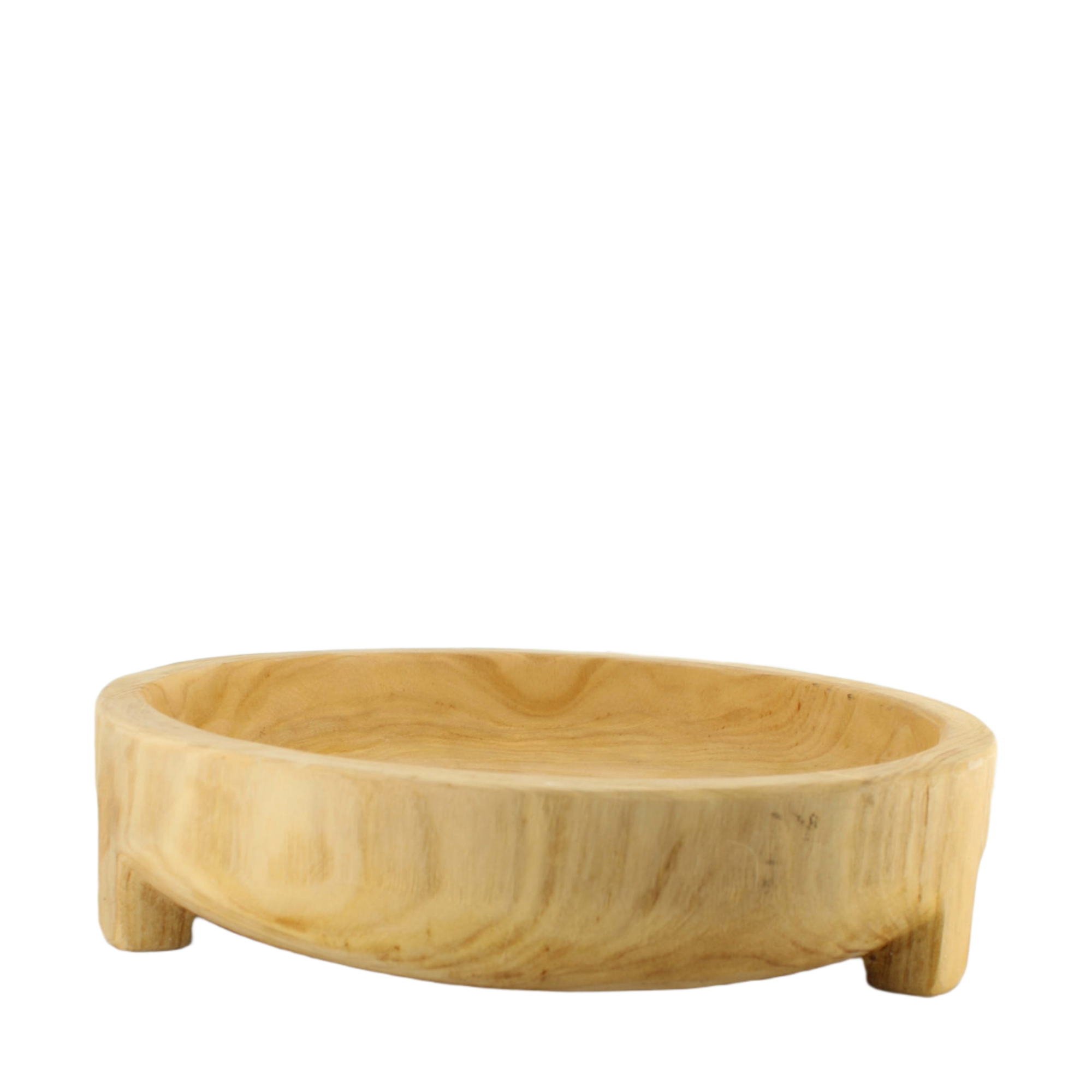Bowl round paulownia