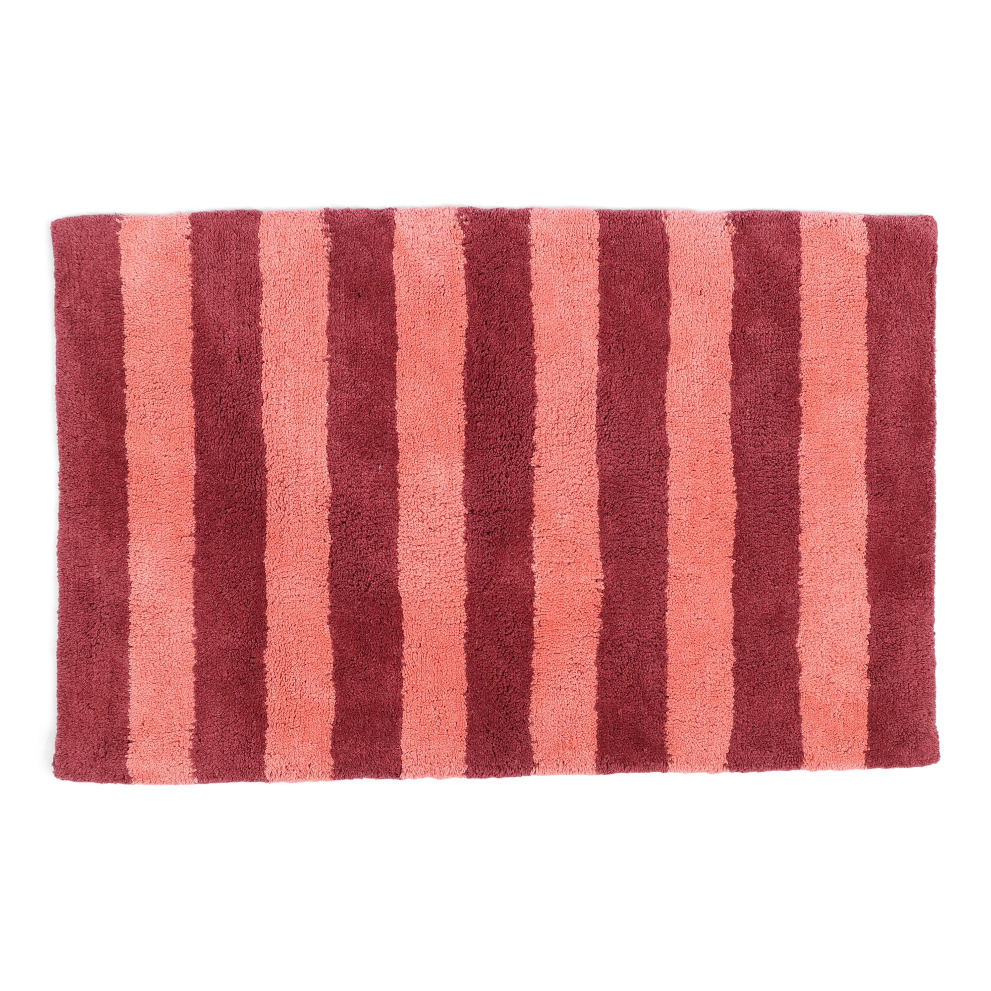 Badmat Stripe 50x70 cm blush/bordeaux