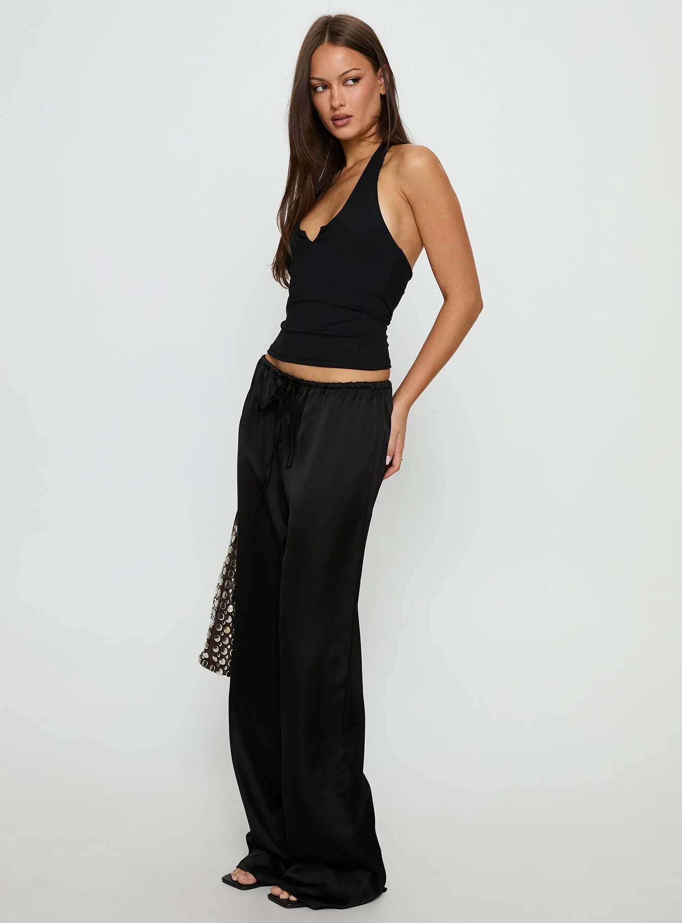 Soulstar Satin Pants Black
