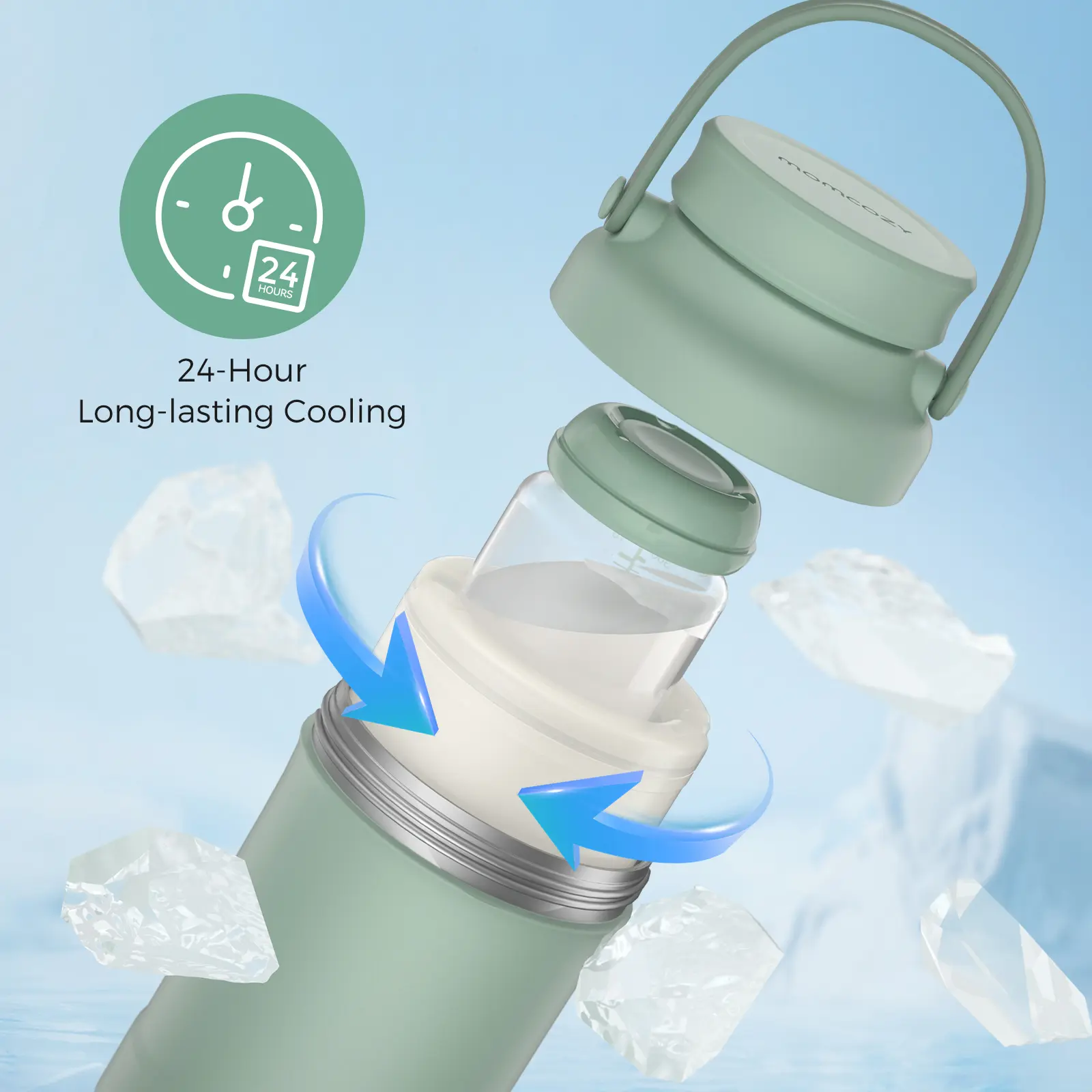 Momcozy 22oz Portable Breast Milk Cooler for Outdoor