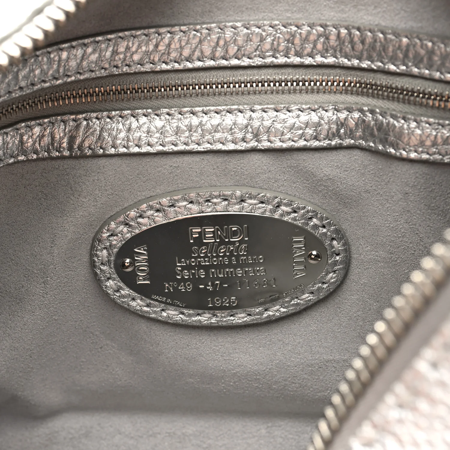 Cuoio Romano Lux Selleria Lei Boston Tote Argento - Top Club