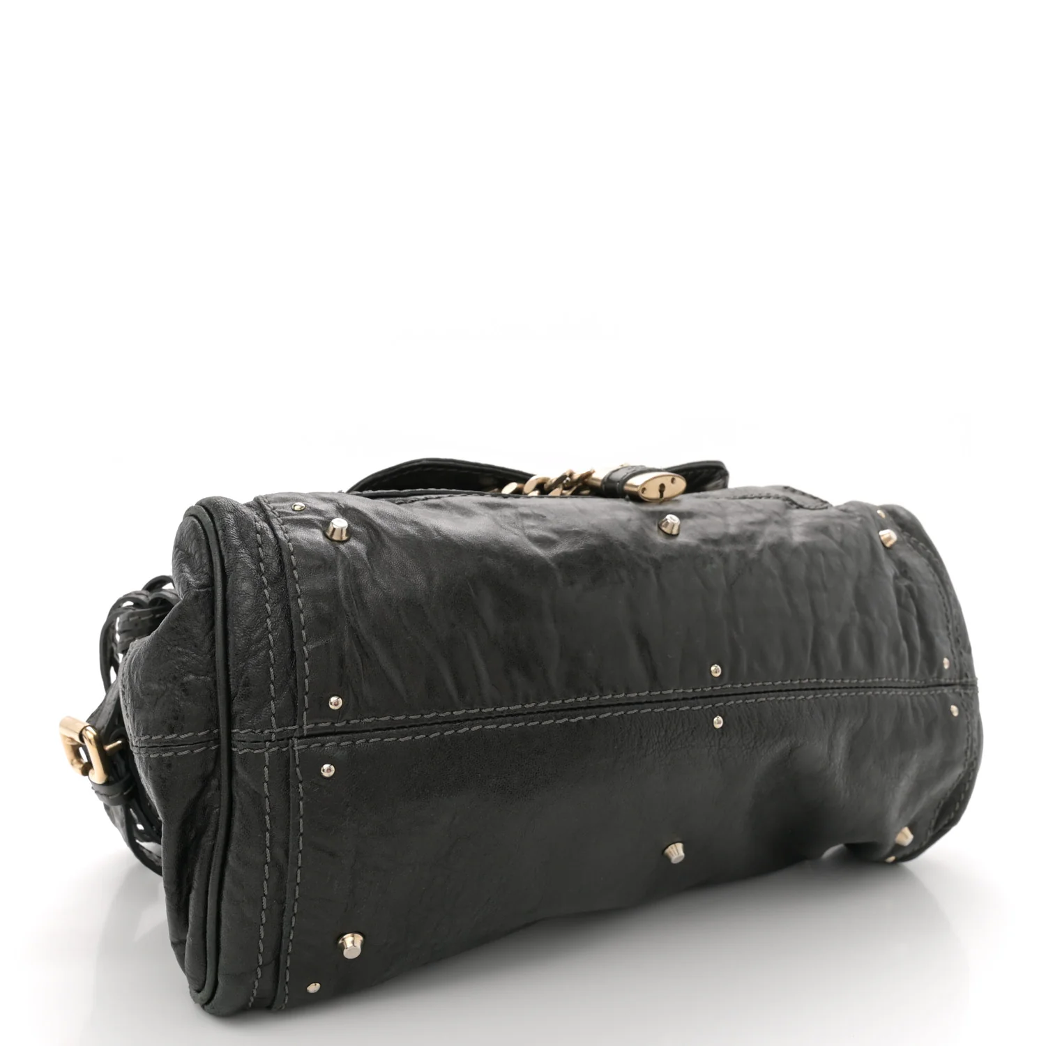 Calfskin Medium Paddington Capsule Satchel Bleu Nuit - Top Club