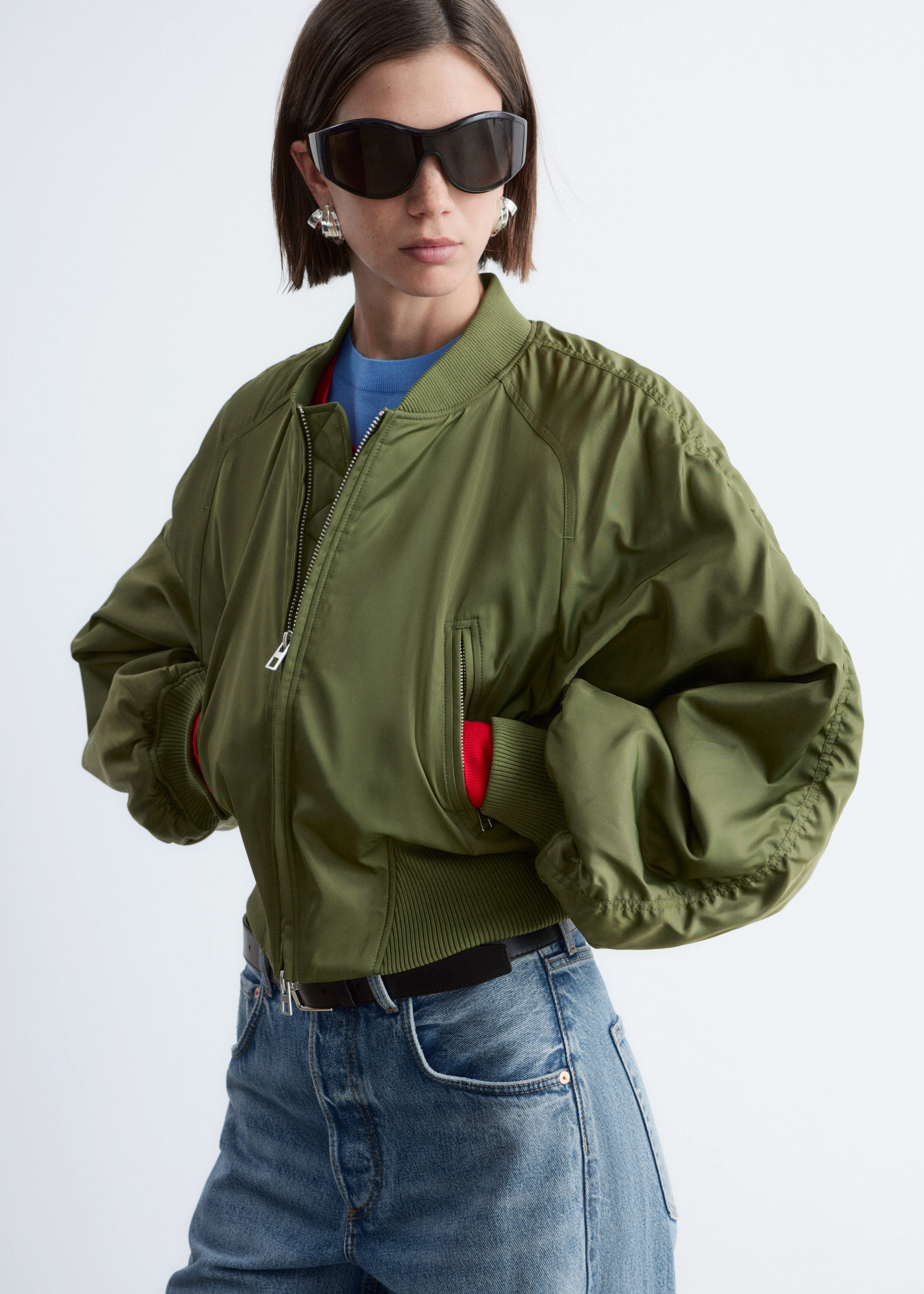 & Other Stories CROPPED BOMBER JACKET