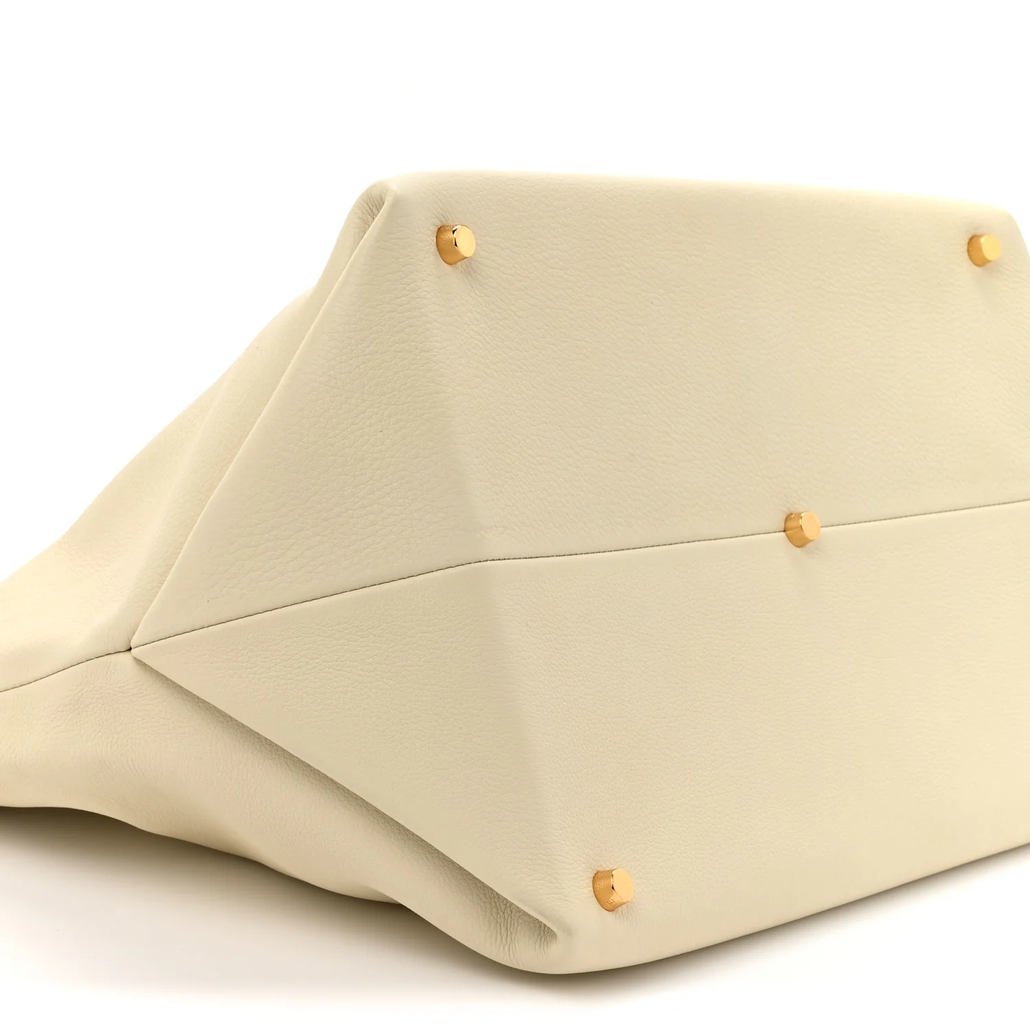 Pebbled Calfskin Medium Amelia Tote Ivory - Top Club