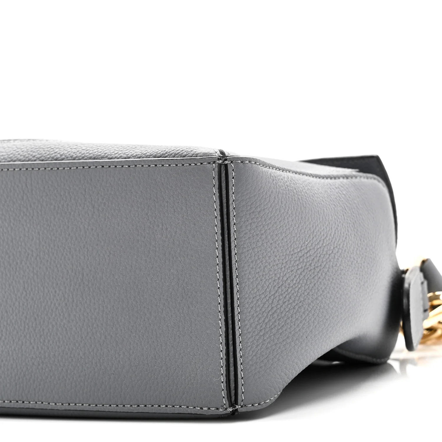 Soft Grained Calfskin Small Puzzle Bag Asphalt Grey - Top Club