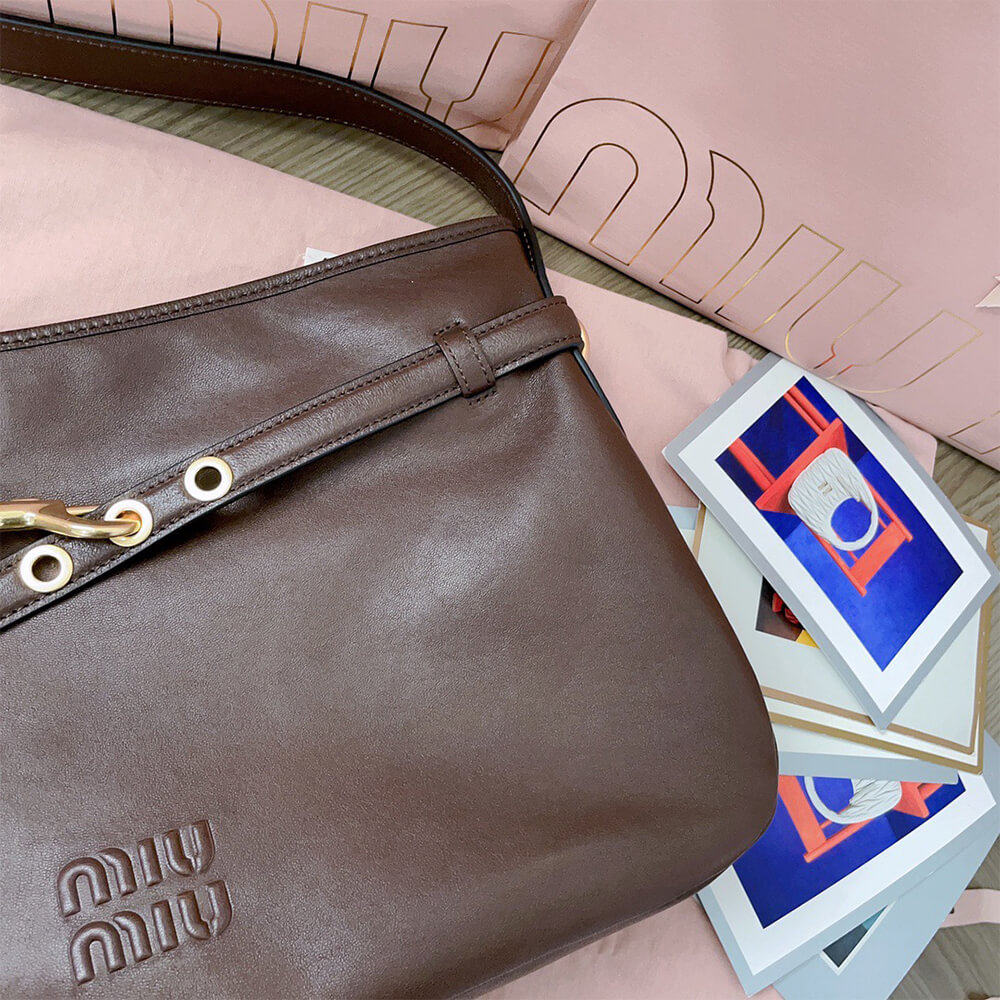 MIUMIU Medium Aventure nappa leather bag(HIGH-END GRADE) - Top Club