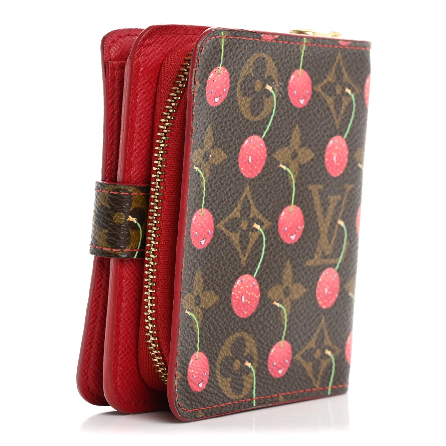 Monogram Cerises Compact Zippe Wallet - Top Club