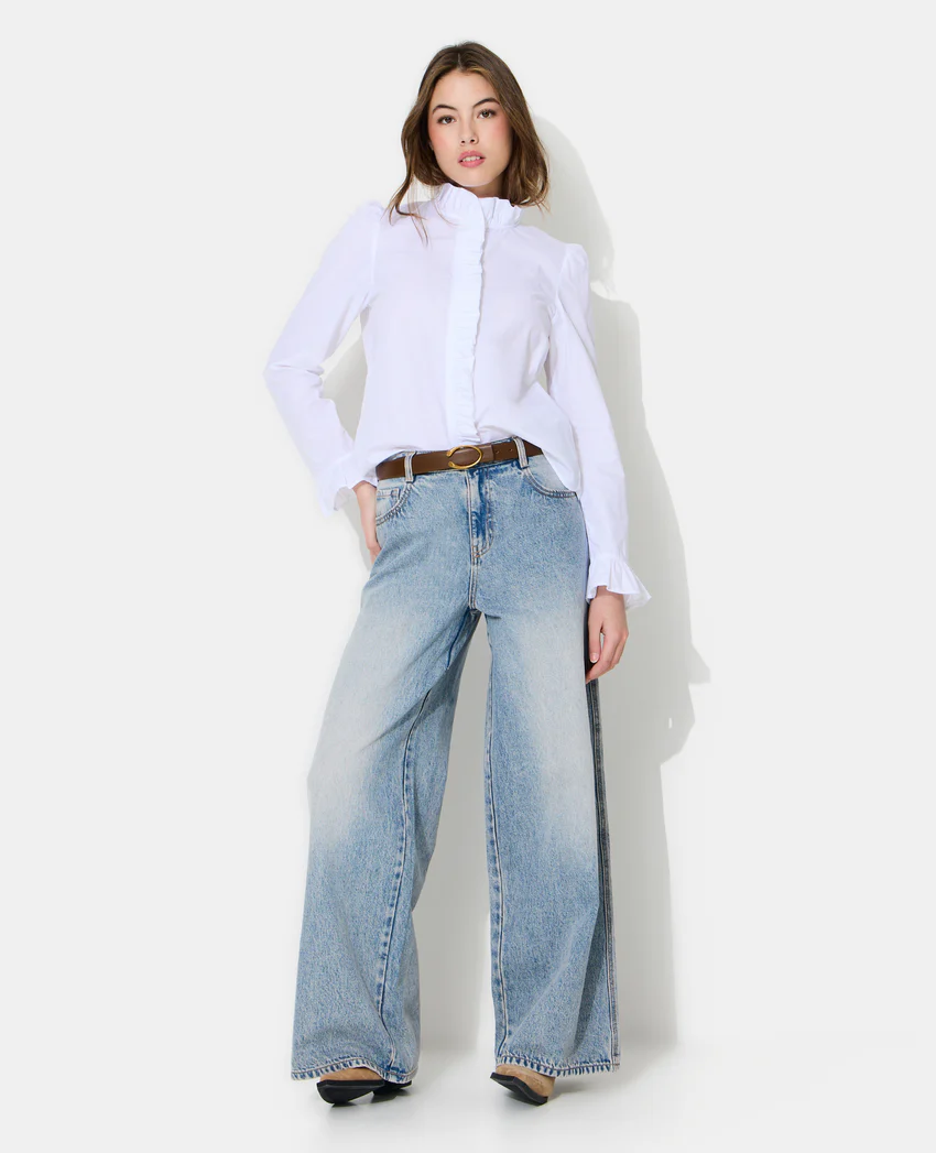 Pimkie Chemise popeline avec volants