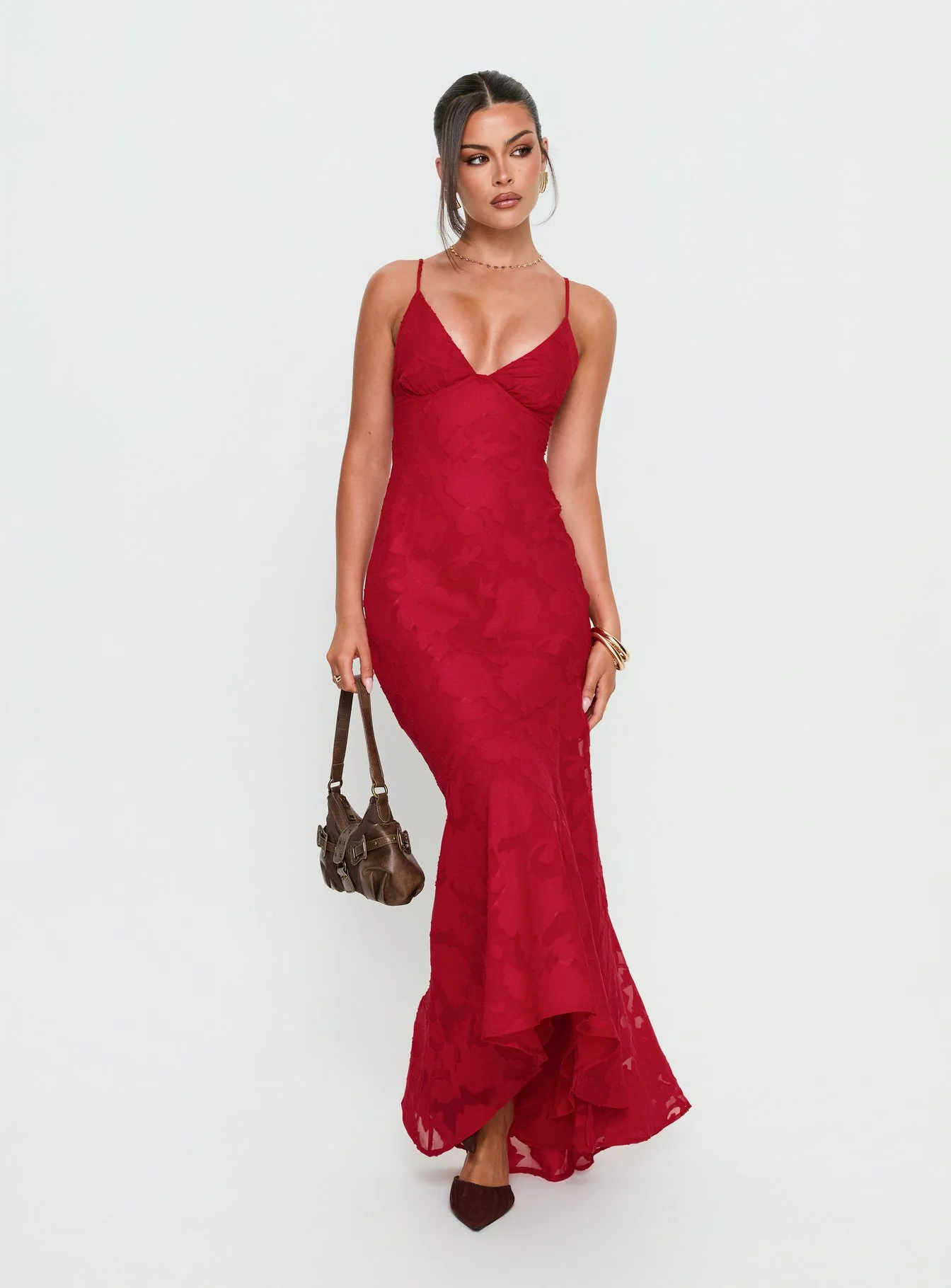 Cyrene Maxi Dress Red