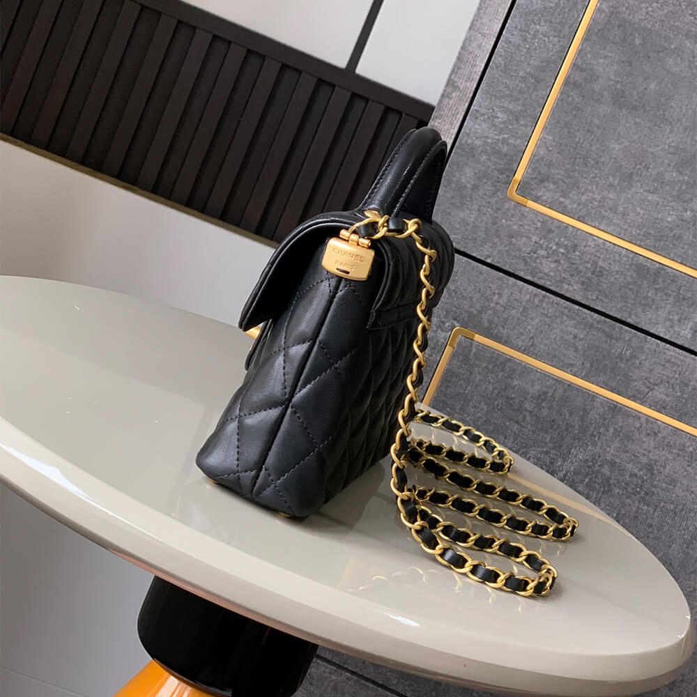 CHANEL Small Flap Bag with Top Handle(HIGH-END GRADE) - Top Club