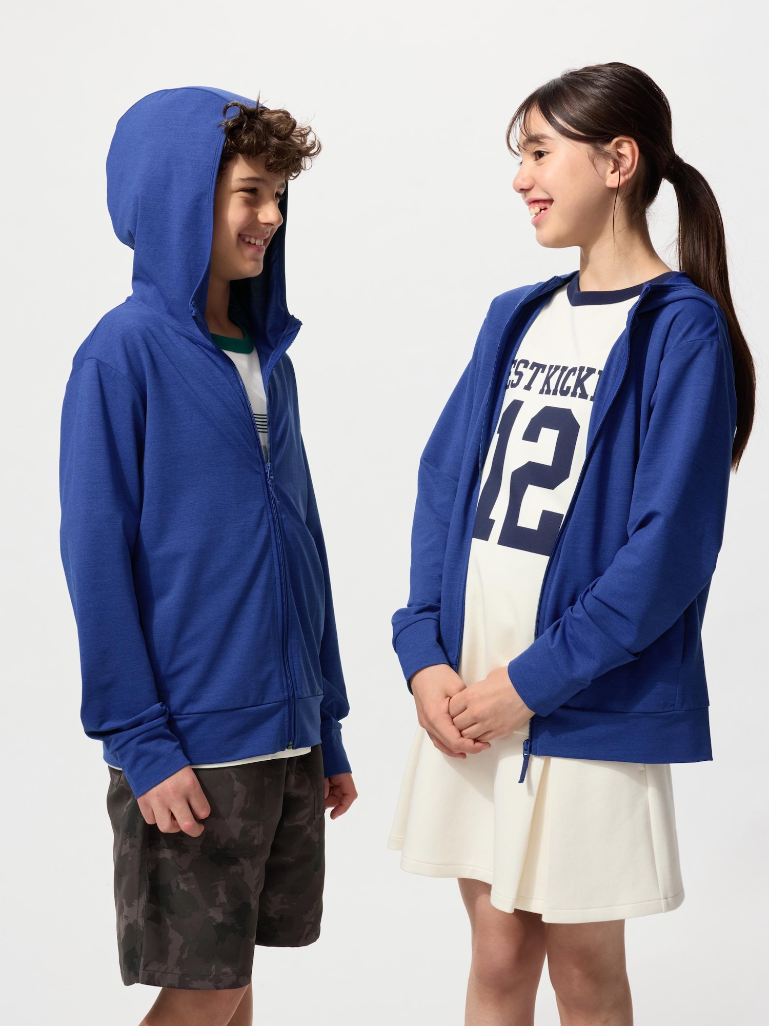 KIDS AIRism UV Protection Full Zip Hoodie