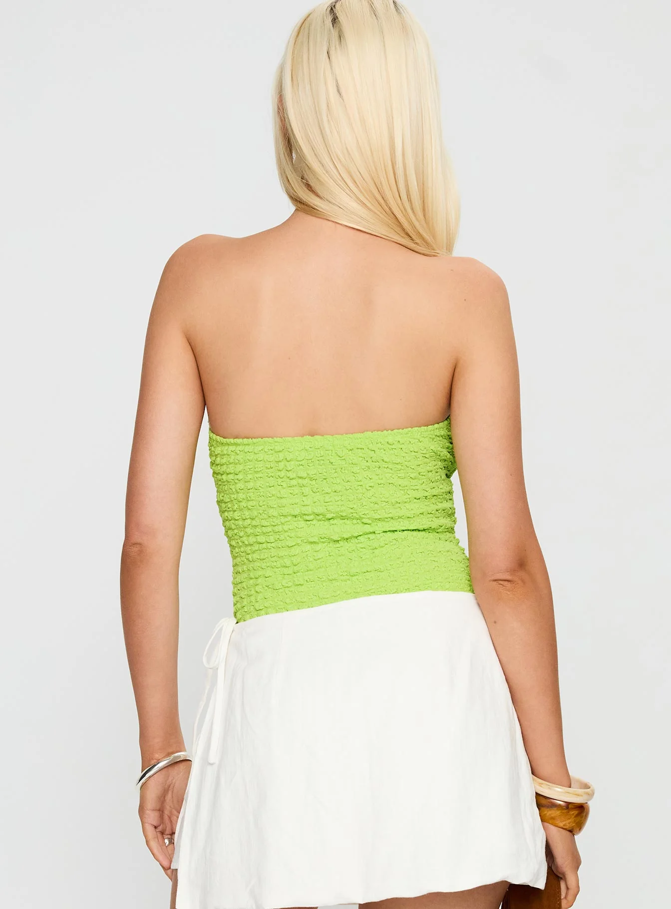 Private Party Strapless Bodysuit Green