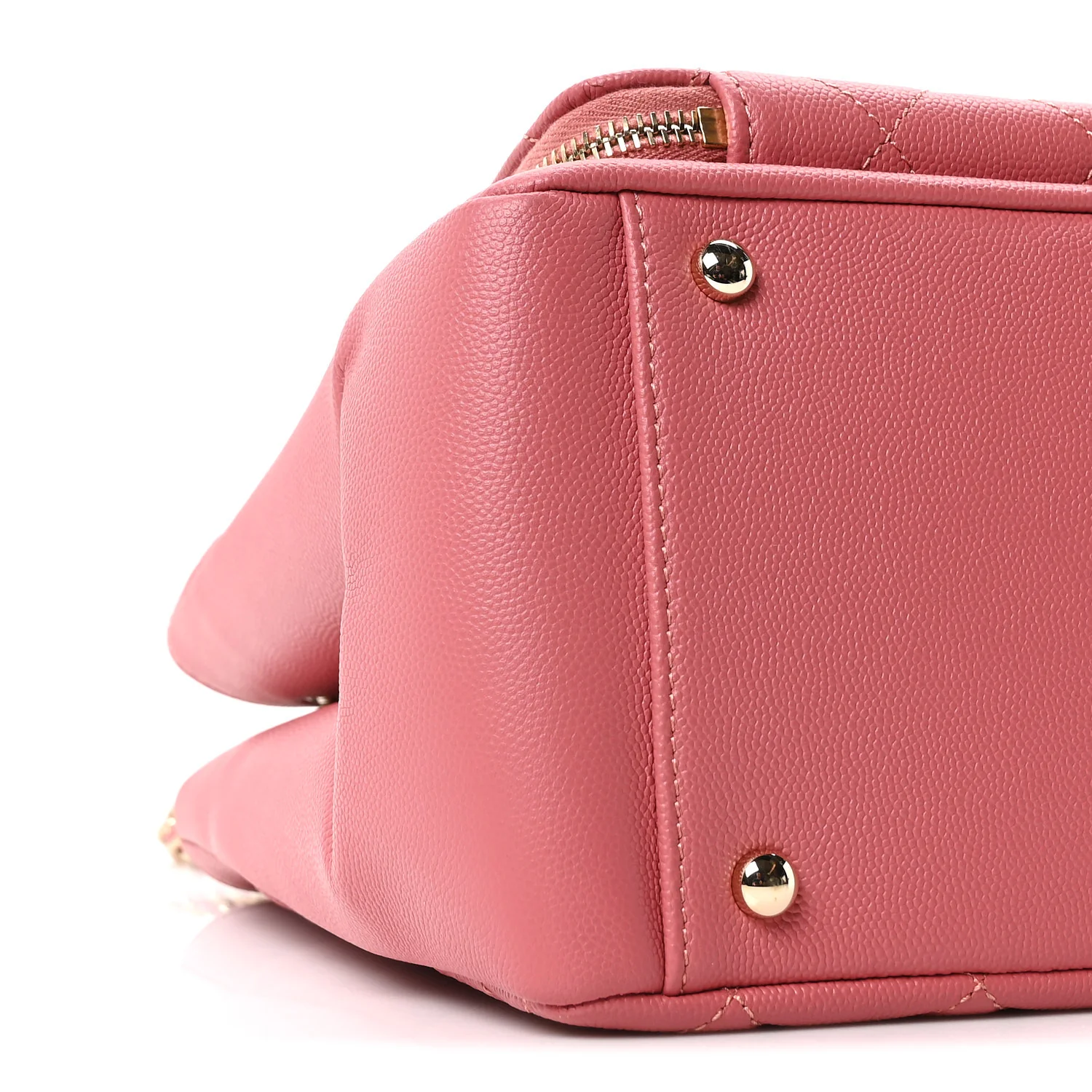 Caviar Quilted Small Business Affinity Shopping Bag Pink - Top Club