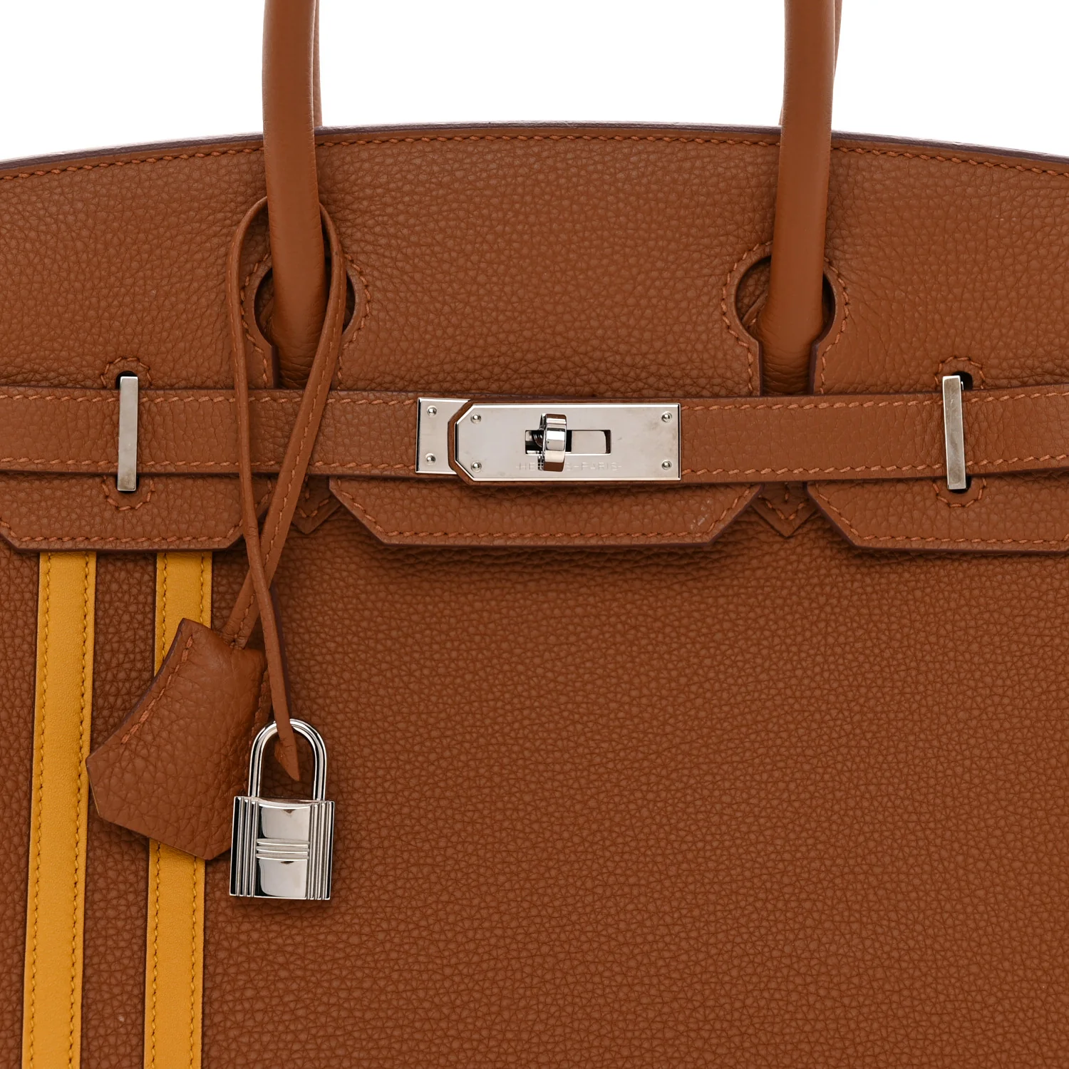 Togo Swift Officier Birkin 30 Gold Ambre - Top Club