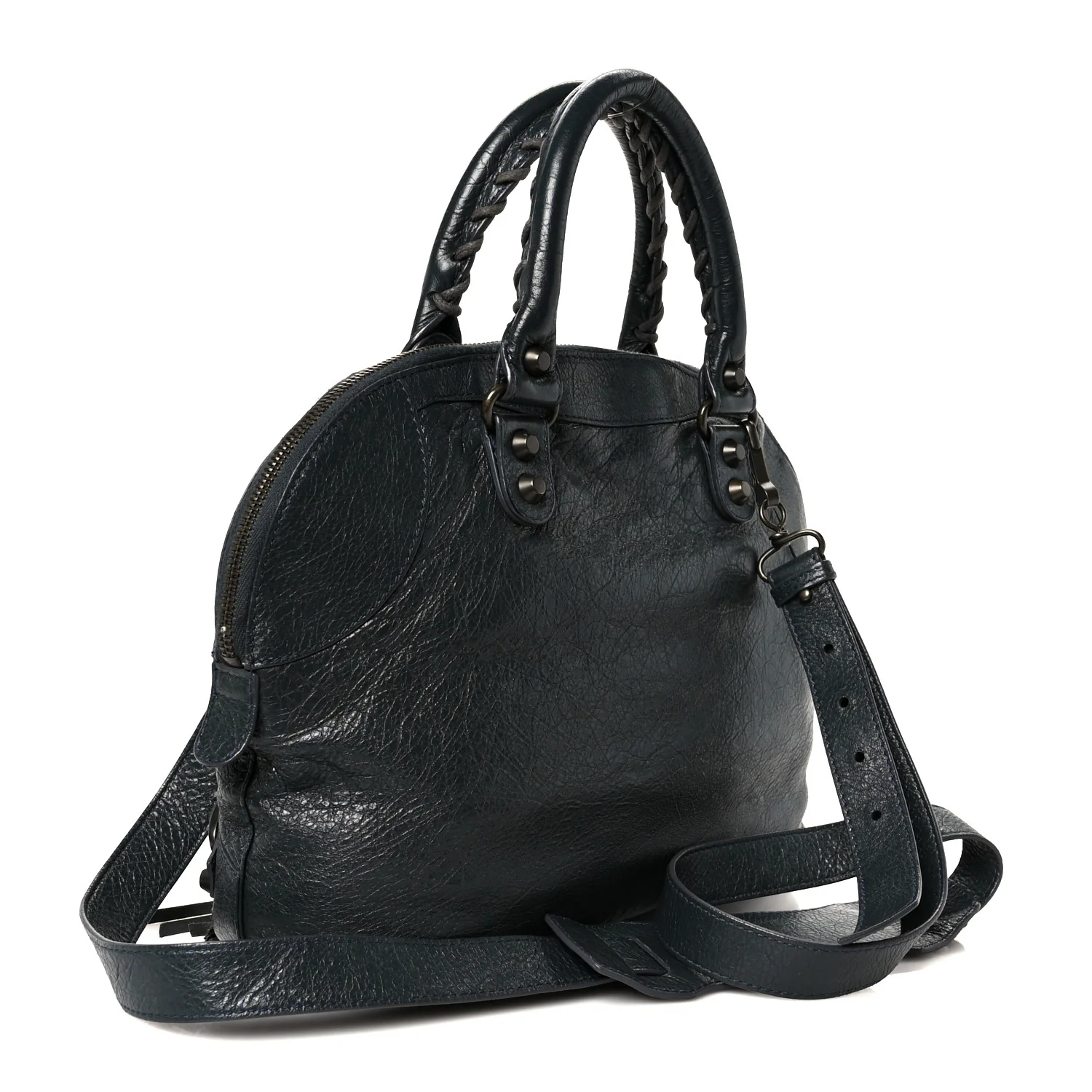 Agneau Classic Hardware Bowling Bag Anthracite - Top Club
