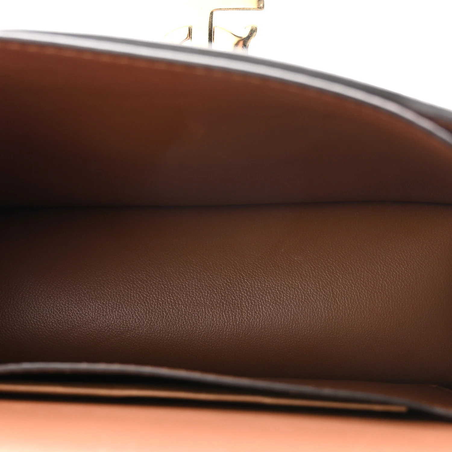 Canvas Calfskin Mini TB Bag Natural Malt Brown - Top Club