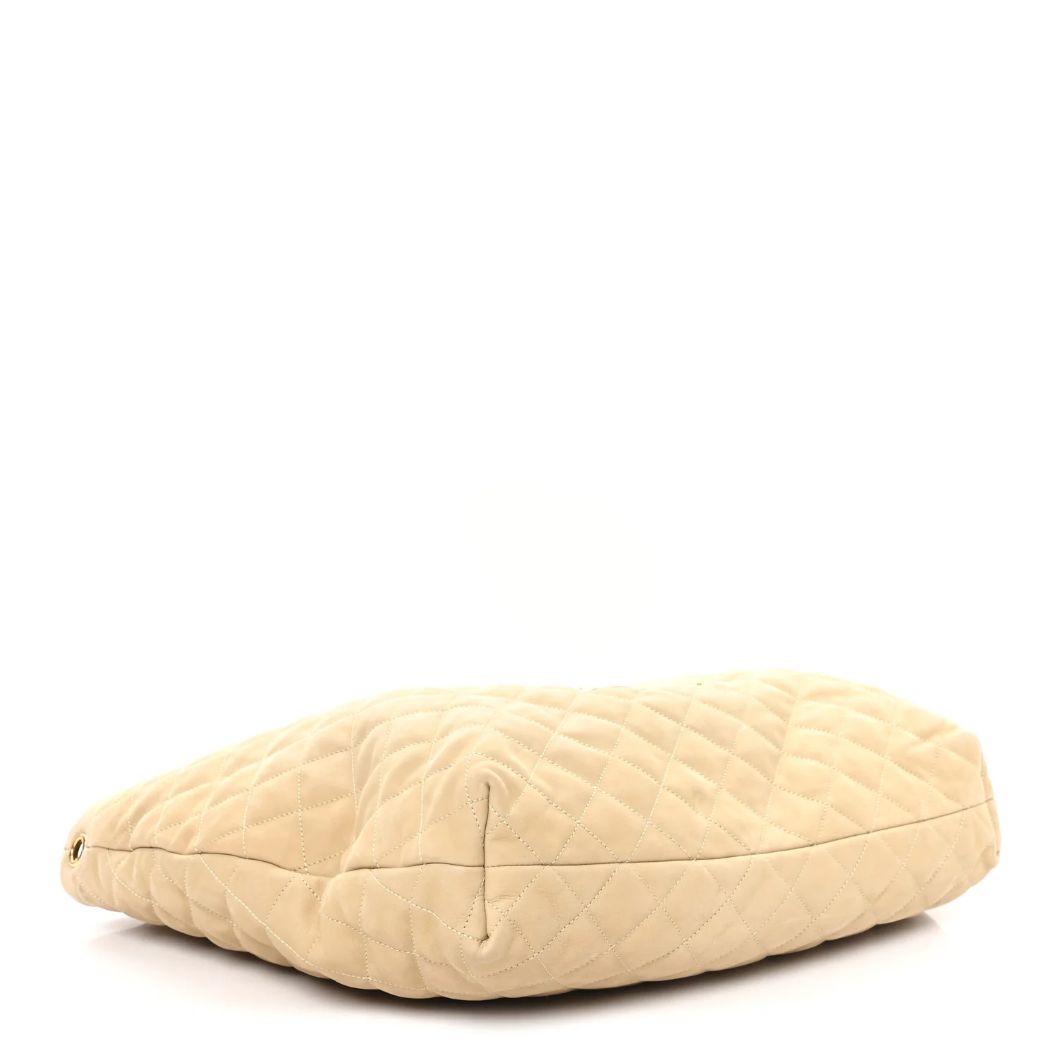 Nubuck Suede Quilted Maxi Icare Shopping Tote Safari Beige - Top Club