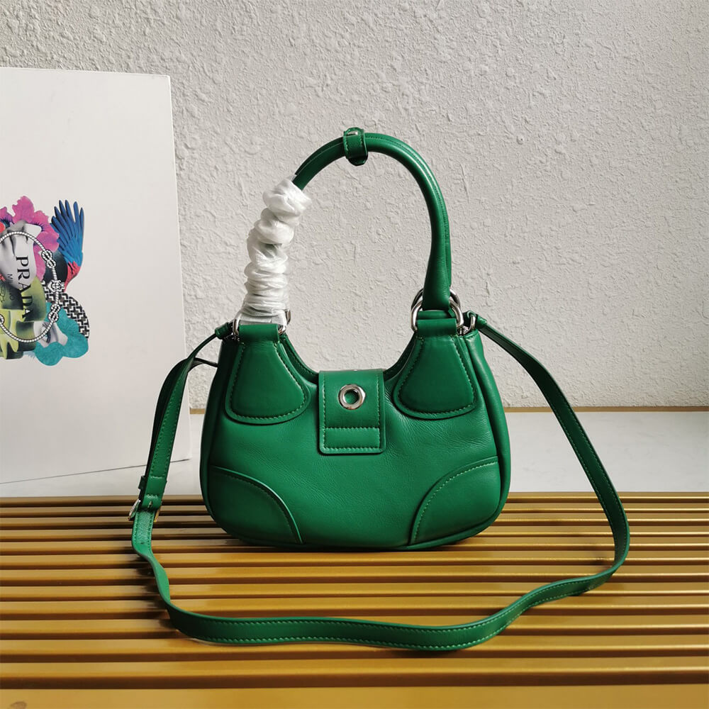Prada Moon padded nappa-leather bag - Top Club