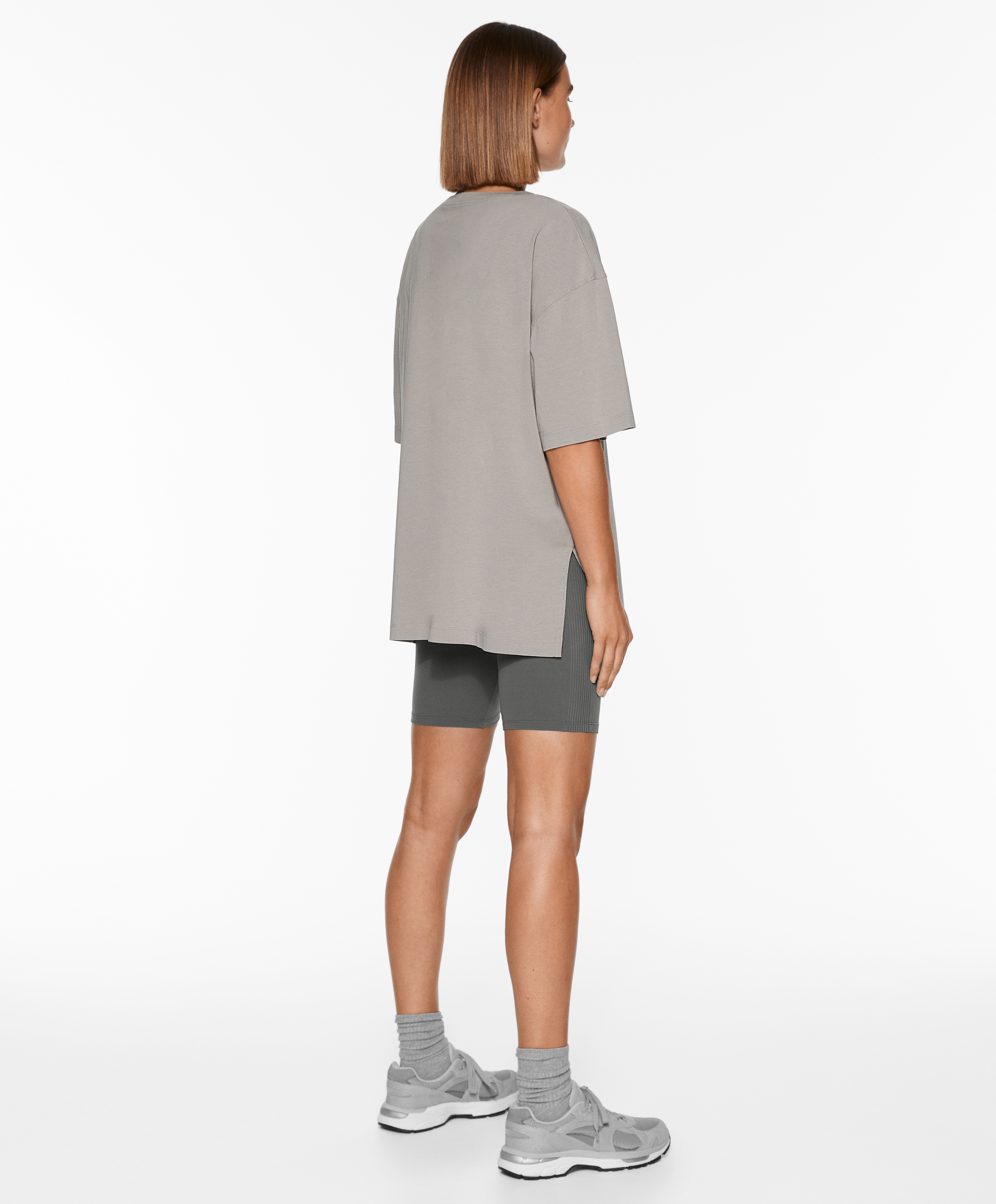 OYSHO Short sleeve cotton blend T-shirt